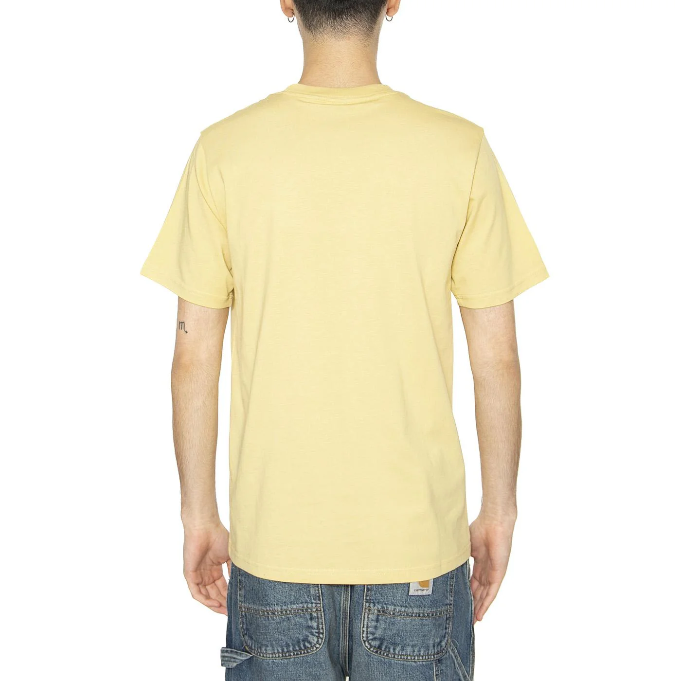 S/S Pocket T-Shirt Air Yellow - Maglietta Girocollo Uomo Gialla Uomo CARHARTT WIP - Image 3