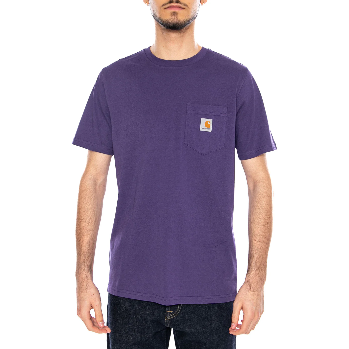 S/S Pocket T-Shirt Calla - Maglietta Girocollo Uomo Viola Uomo CARHARTT WIP - Image 2