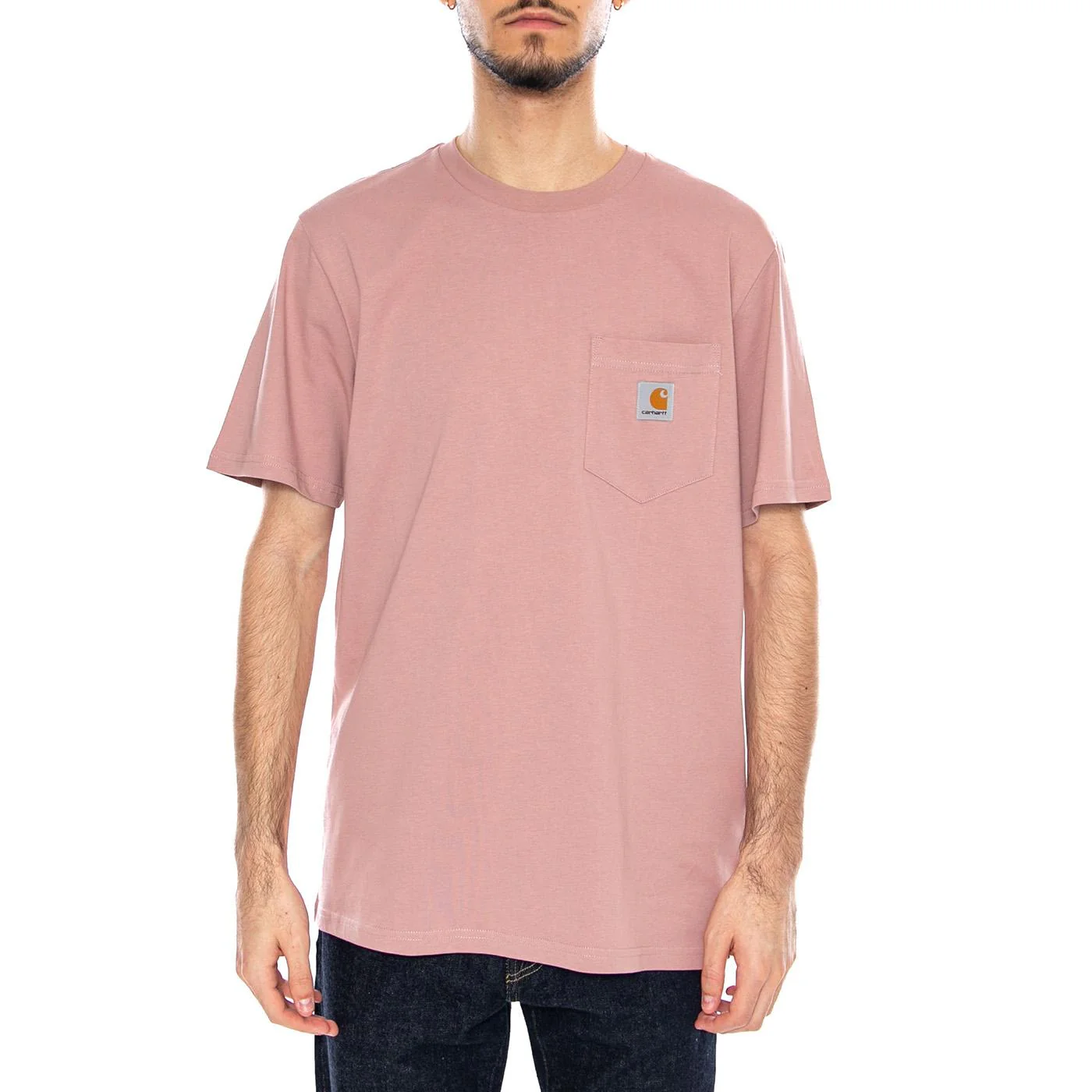 S/S Pocket T-Shirt Glassy Pink - Maglietta Girocollo Uomo Rosa Uomo CARHARTT WIP - Image 2