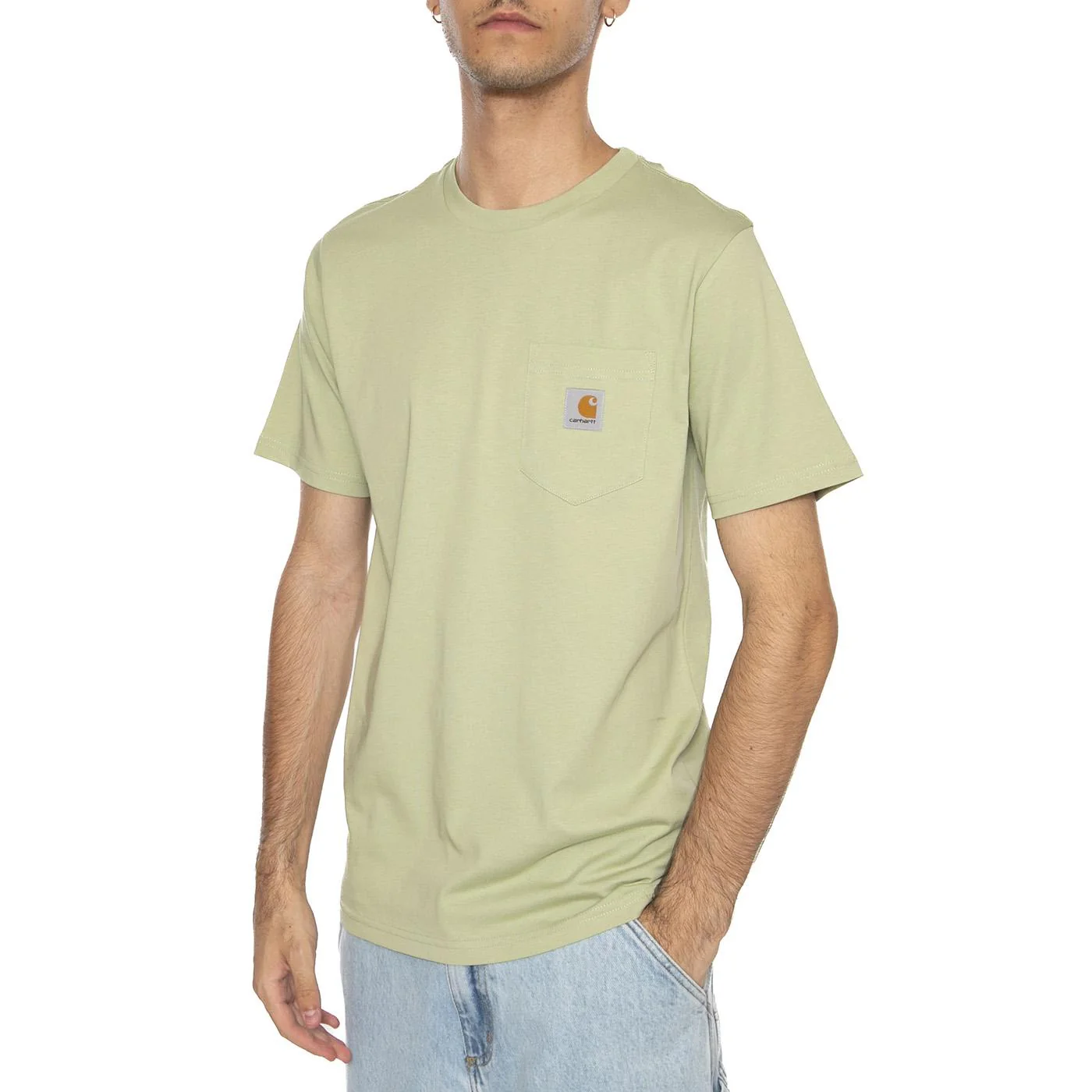 S/S Pocket T-Shirt Wall - Maglietta Girocollo Uomo Beige Uomo CARHARTT WIP