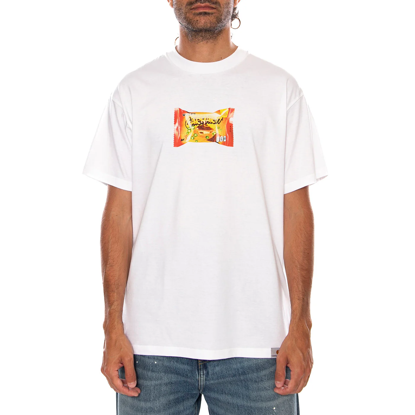 S/S ROAD SIDE SNACK T-SHIRT WHITE - Maglietta Girocollo Uomo Bianca  Uomo CARHARTT WIP - Image 2