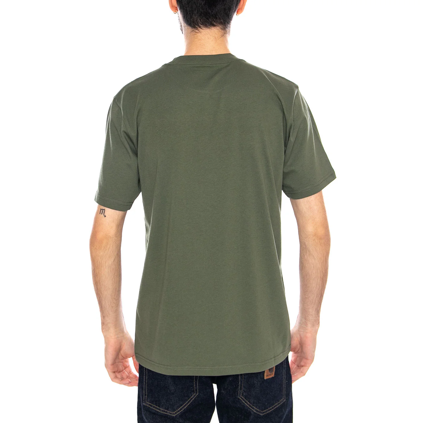 S/S Script T-Shirt Leaf / Tourmaline - Maglietta Girocollo Uomo Verde Uomo CARHARTT WIP - Image 3