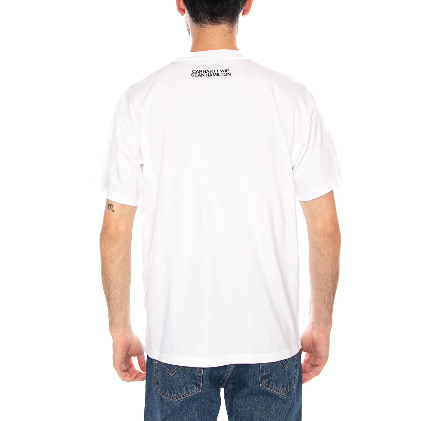 S/S SEAN HAMILTON 02 T-SHIRT - Maglietta Girocollo Uomo Bianca  Uomo CARHARTT WIP - Image 3