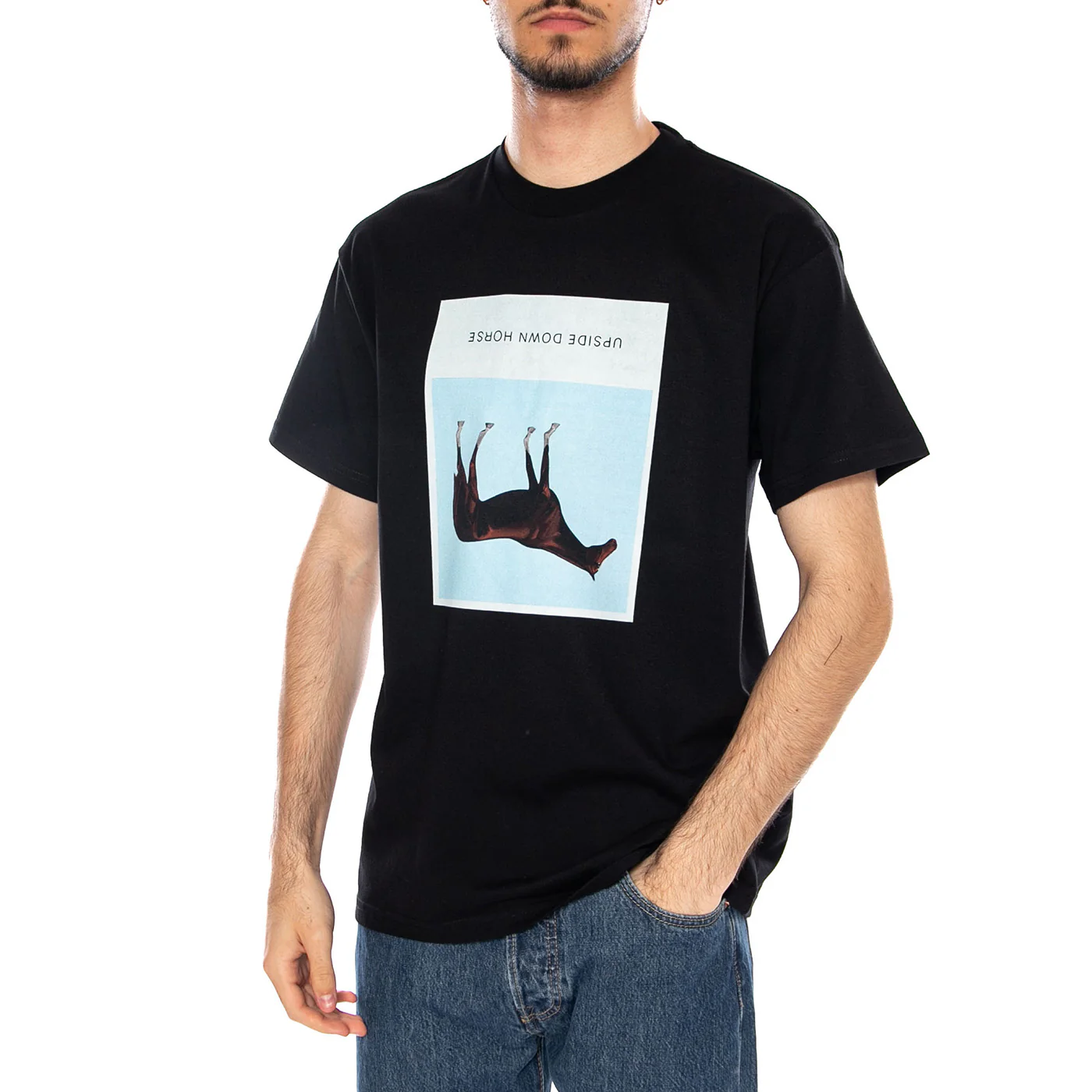 S/S SEAN HAMILTON 02 T-SHIRT - Maglietta Girocollo Uomo Nera  Uomo CARHARTT WIP