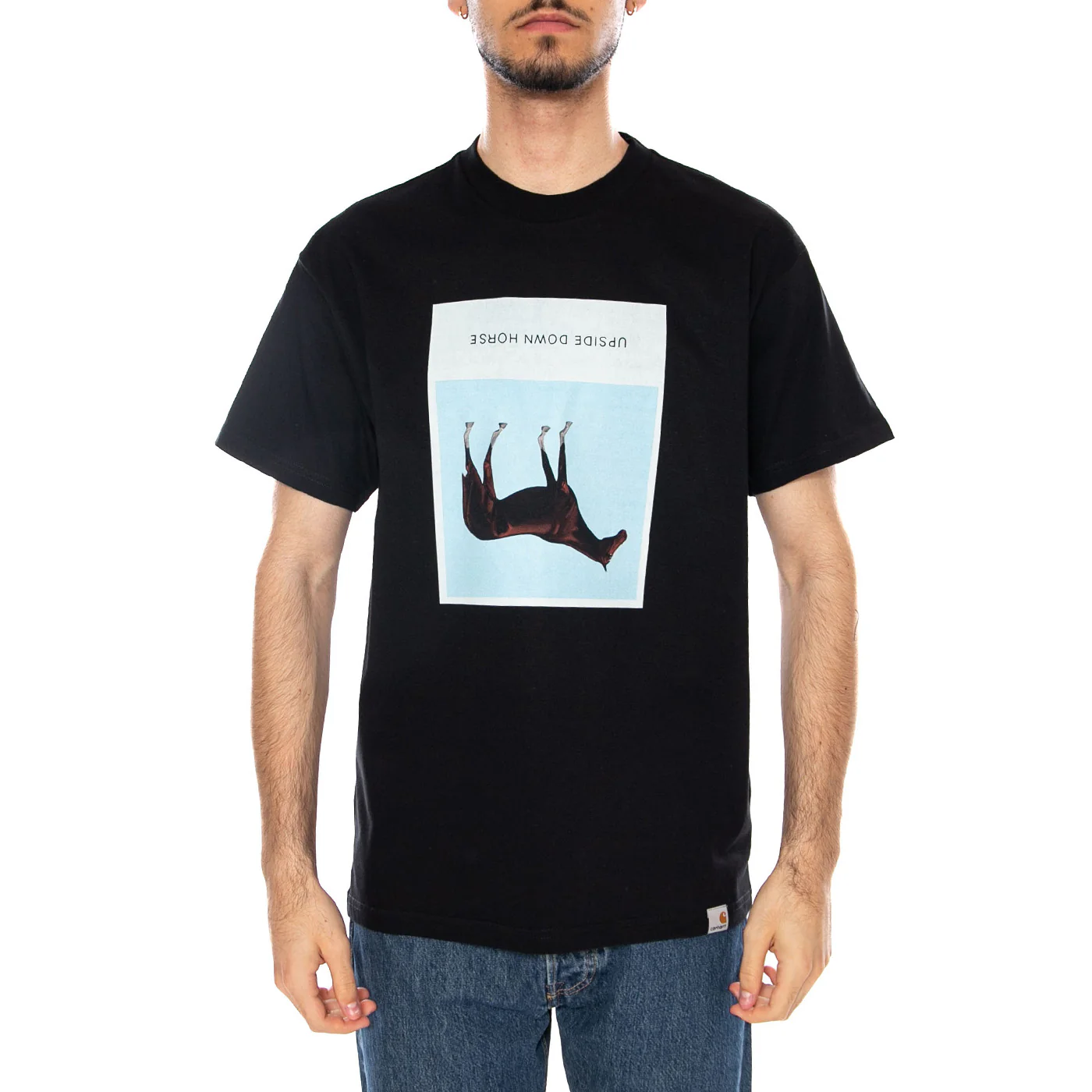 S/S SEAN HAMILTON 02 T-SHIRT - Maglietta Girocollo Uomo Nera  Uomo CARHARTT WIP - Image 2