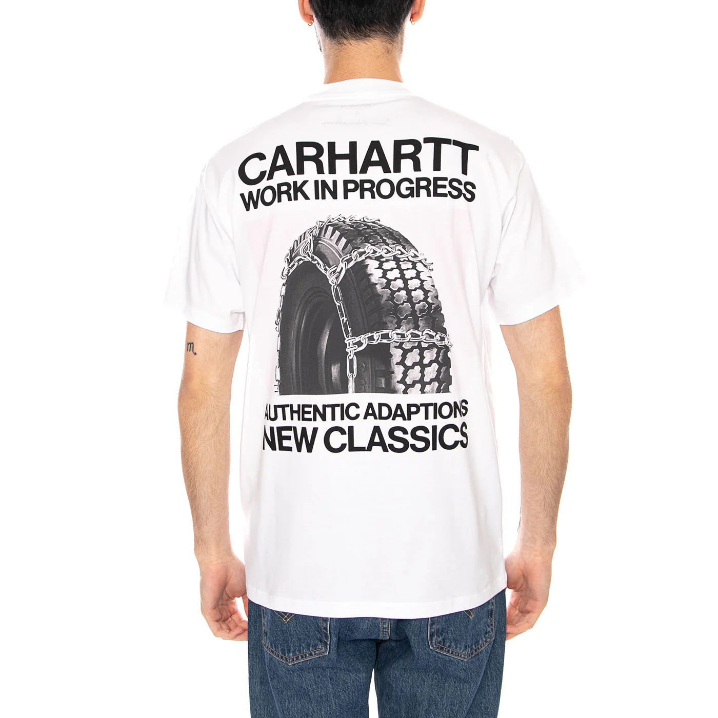 S/S SEAN HAMILTON 03 T-SHIRT - Maglietta Girocollo Uomo Bianca  Uomo CARHARTT WIP - Image 3