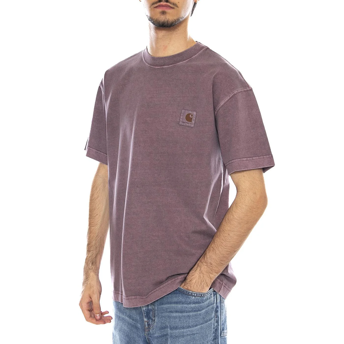 S/S Vista T-Shirt Phlox - Maglietta Girocollo Uomo Grigia Uomo CARHARTT WIP