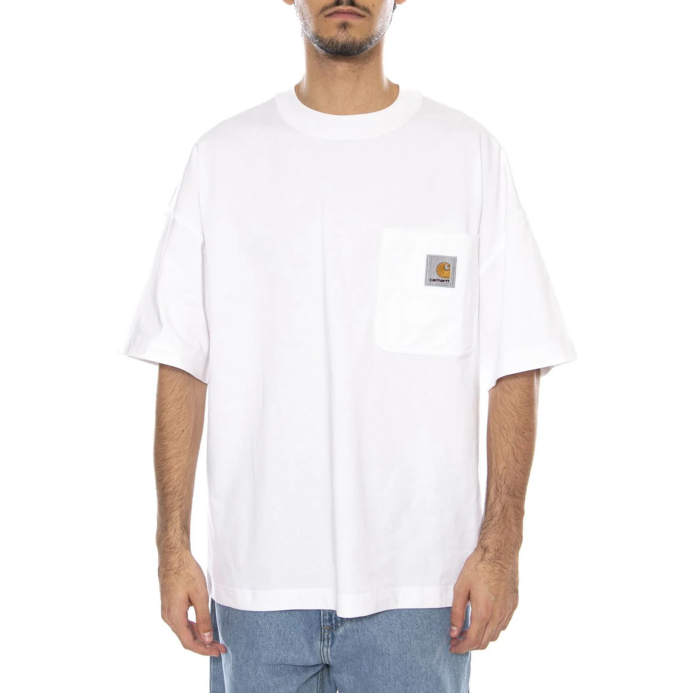 S/S Work Pocket T-Shirt White - Maglietta Girocollo Uomo Bianca Uomo CARHARTT WIP - Image 2