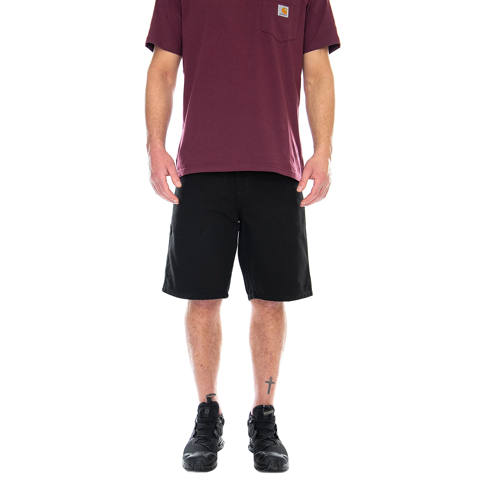 SINGLE KNEE SHORT BLACK - Bermuda Uomo Neri  Uomo CARHARTT WIP - Image 3