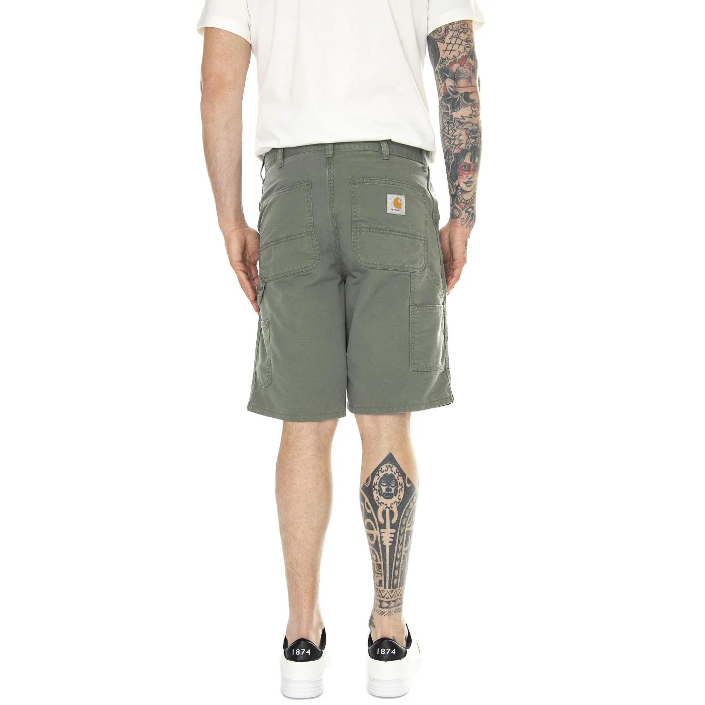Single Knee Short Park /garment dyed - Bermuda Uomo Verdi Uomo CARHARTT WIP - Image 3