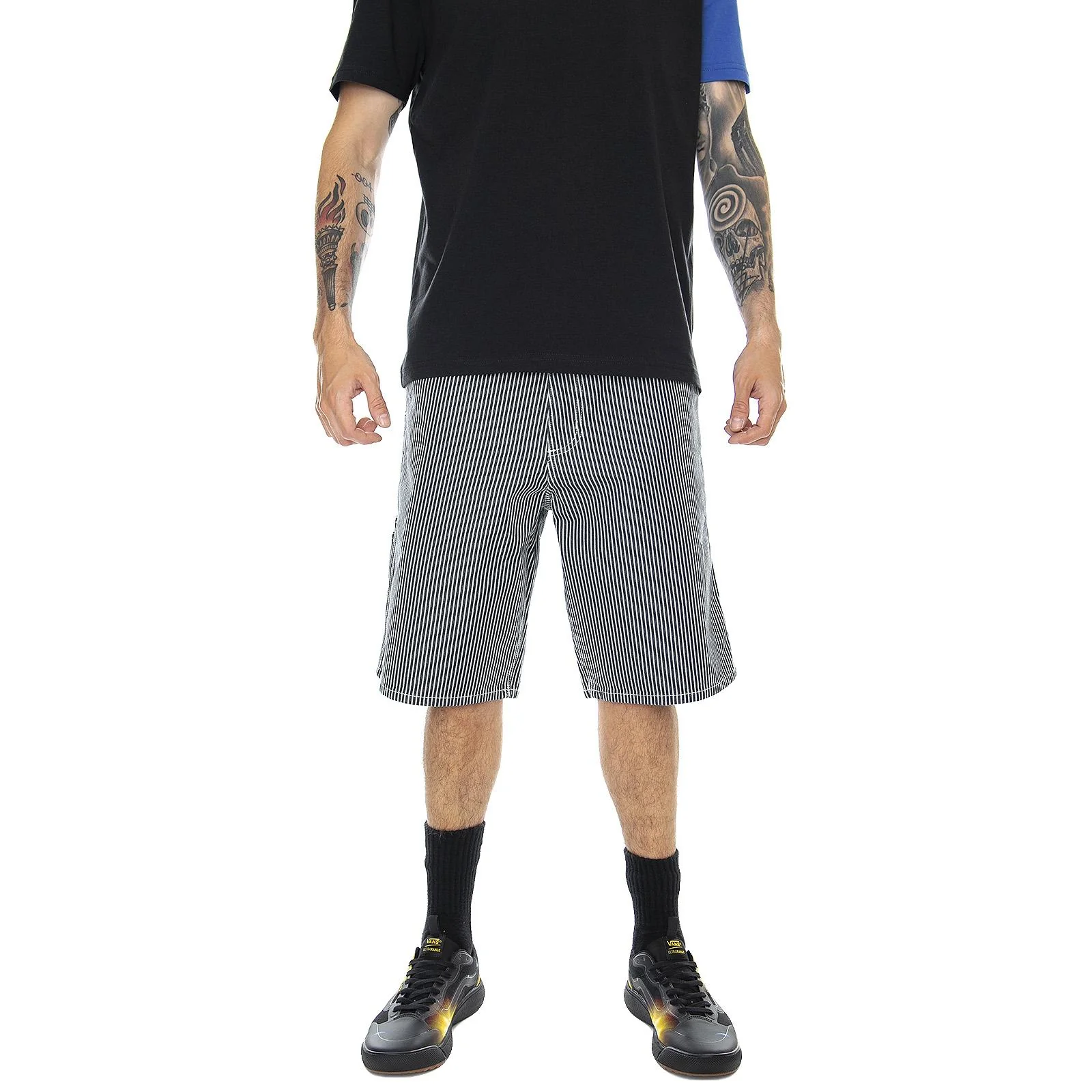Single Knee Shorts - Blue / White - Bermuda Uomo Blu / Bianchi  Uomo CARHARTT WIP - Image 2