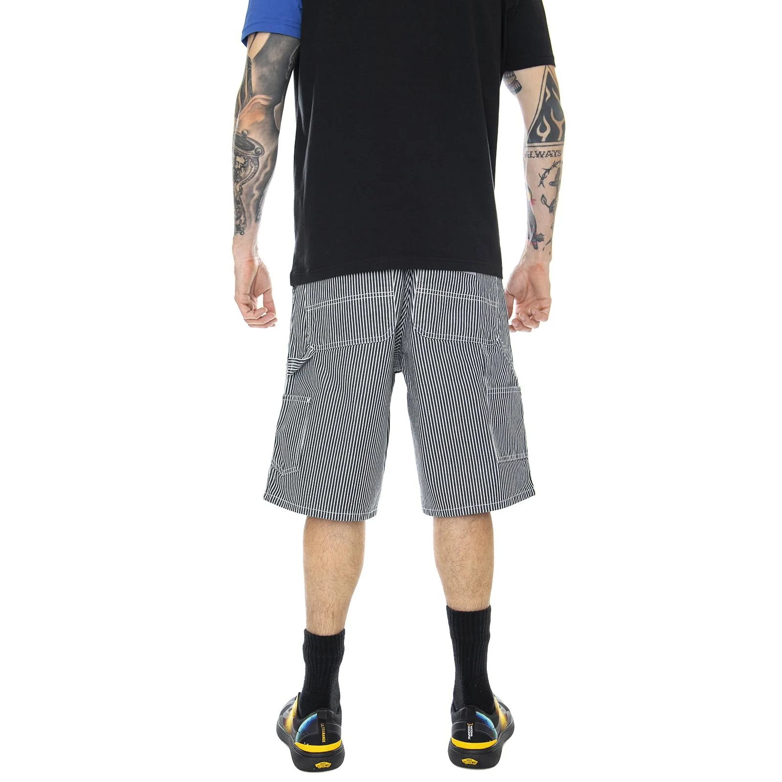 Single Knee Shorts - Blue / White - Bermuda Uomo Blu / Bianchi  Uomo CARHARTT WIP - Image 3