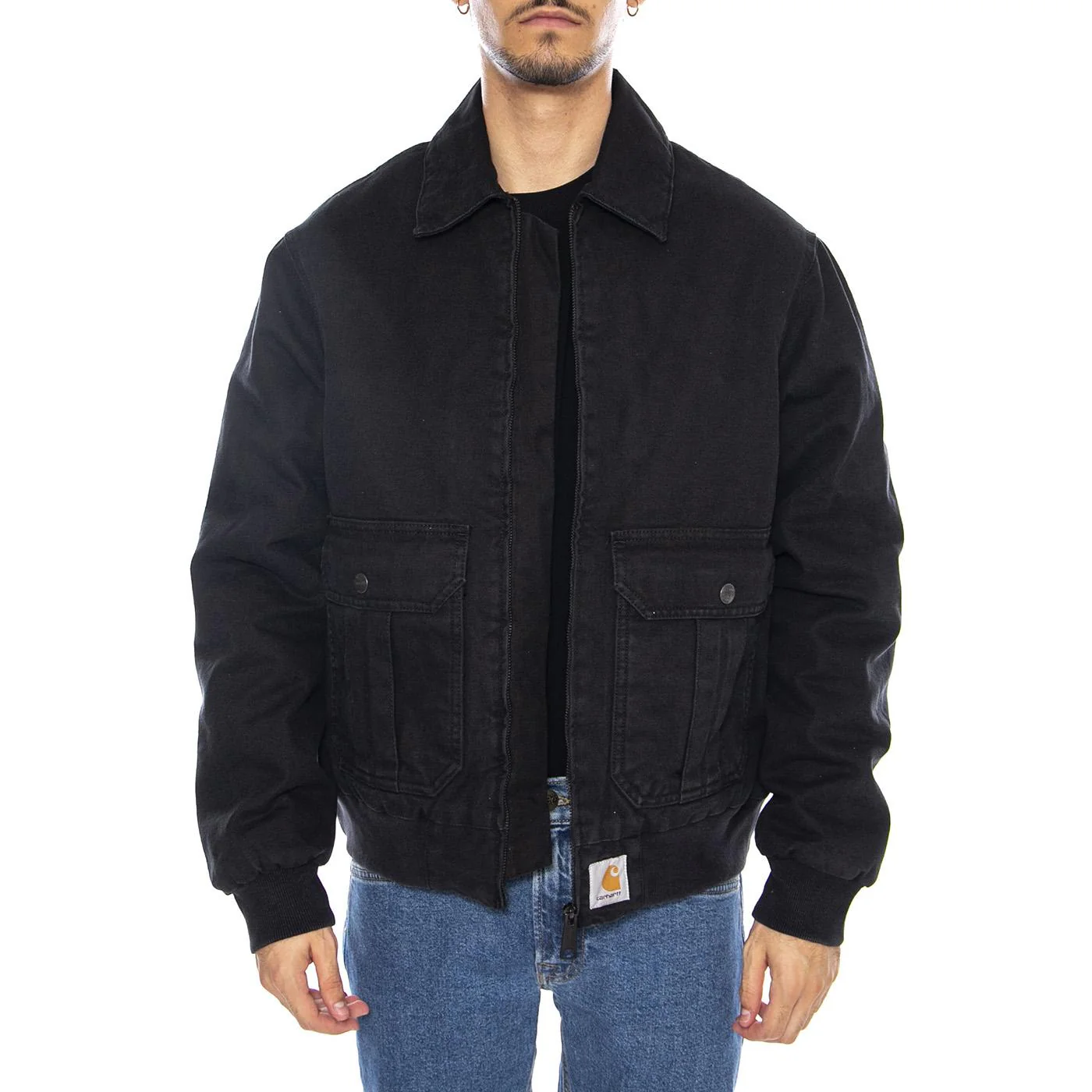 Stanton Jacket Black - Giacca Uomo Nera Uomo CARHARTT WIP - Image 2