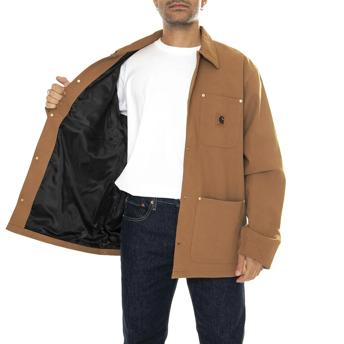 Suede Michigan Coat Hamilton Brown - Giacca Uomo Marrone  Uomo CARHARTT WIP - Image 4