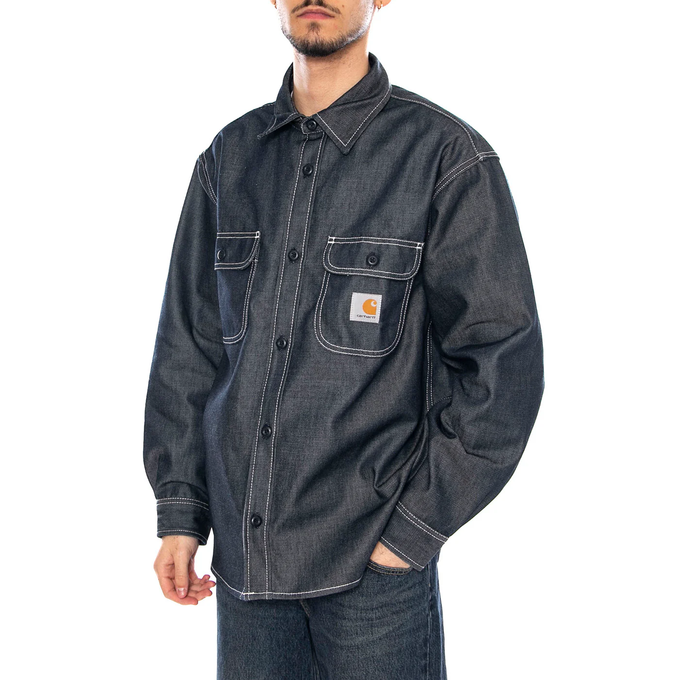 Tigan Shirt Jac - Giacca Uomo Denim Blu Uomo CARHARTT WIP