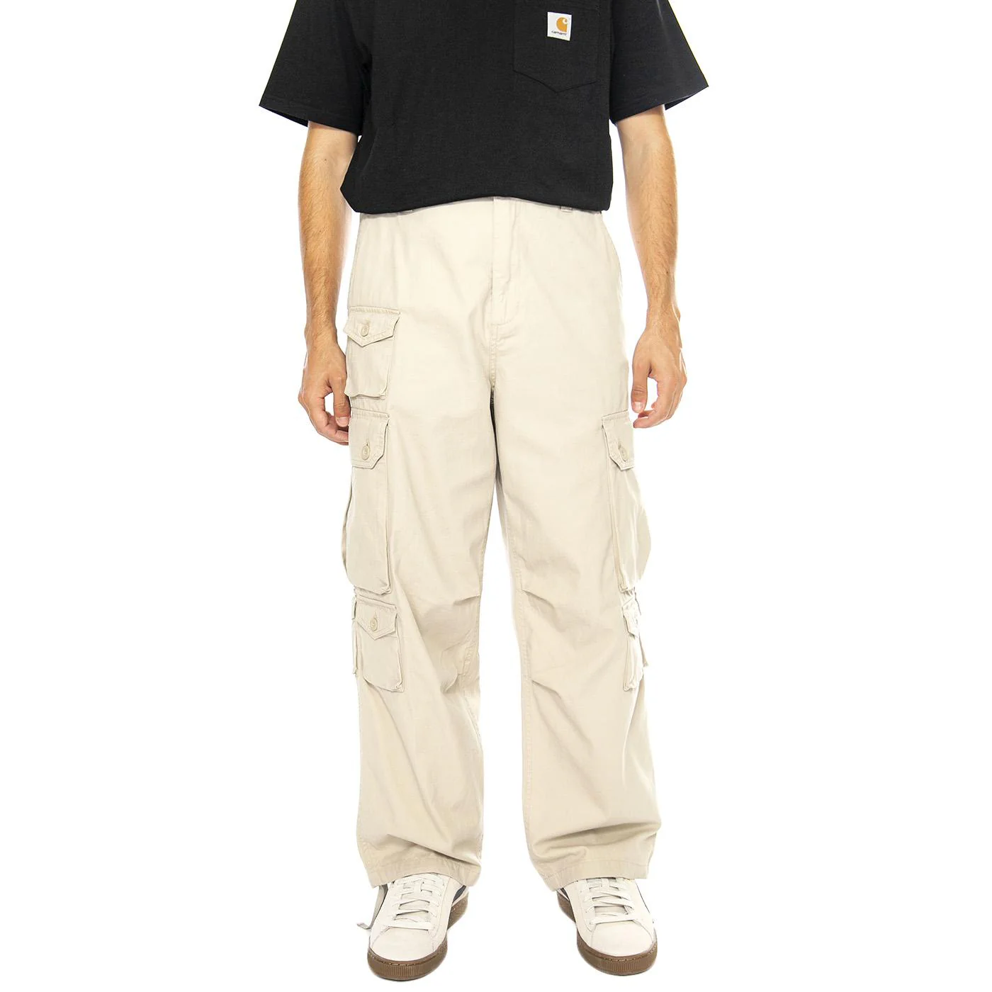 Tracker Pant Wall - Pantaloni Uomo Beige  Uomo CARHARTT WIP - Image 2