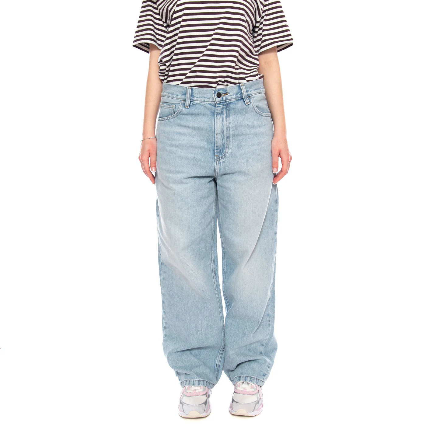 W' Brandon Pant Blue - Pantaloni Denim Jeans Donna Blu Donna CARHARTT WIP - Image 2