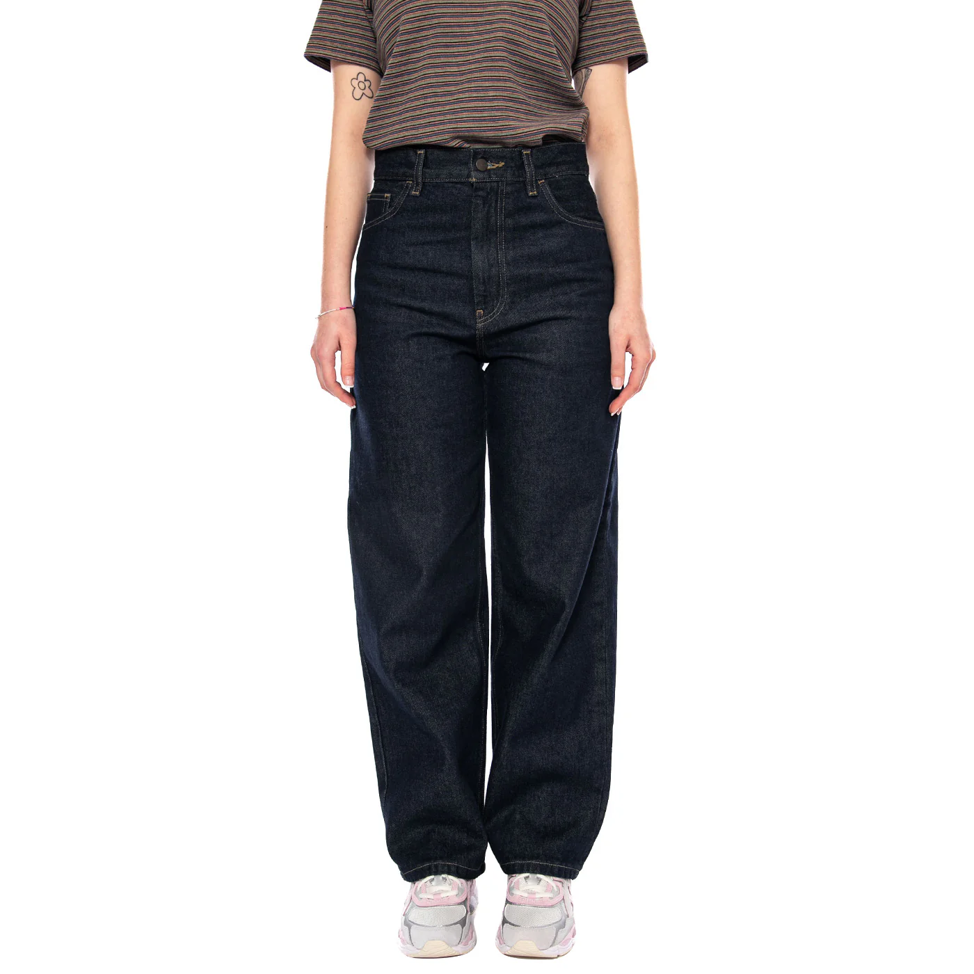 W' Brandon Pant Blue - Pantaloni Denim Jeans Donna Blu Donna CARHARTT WIP - Image 2