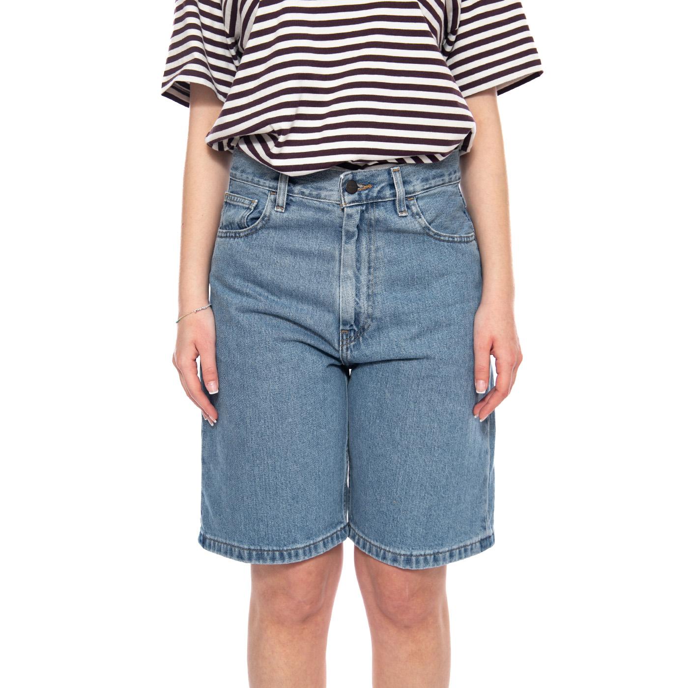 W' Brandon Short Blue - Pantaloncini Donna Blu Donna CARHARTT WIP - Image 4
