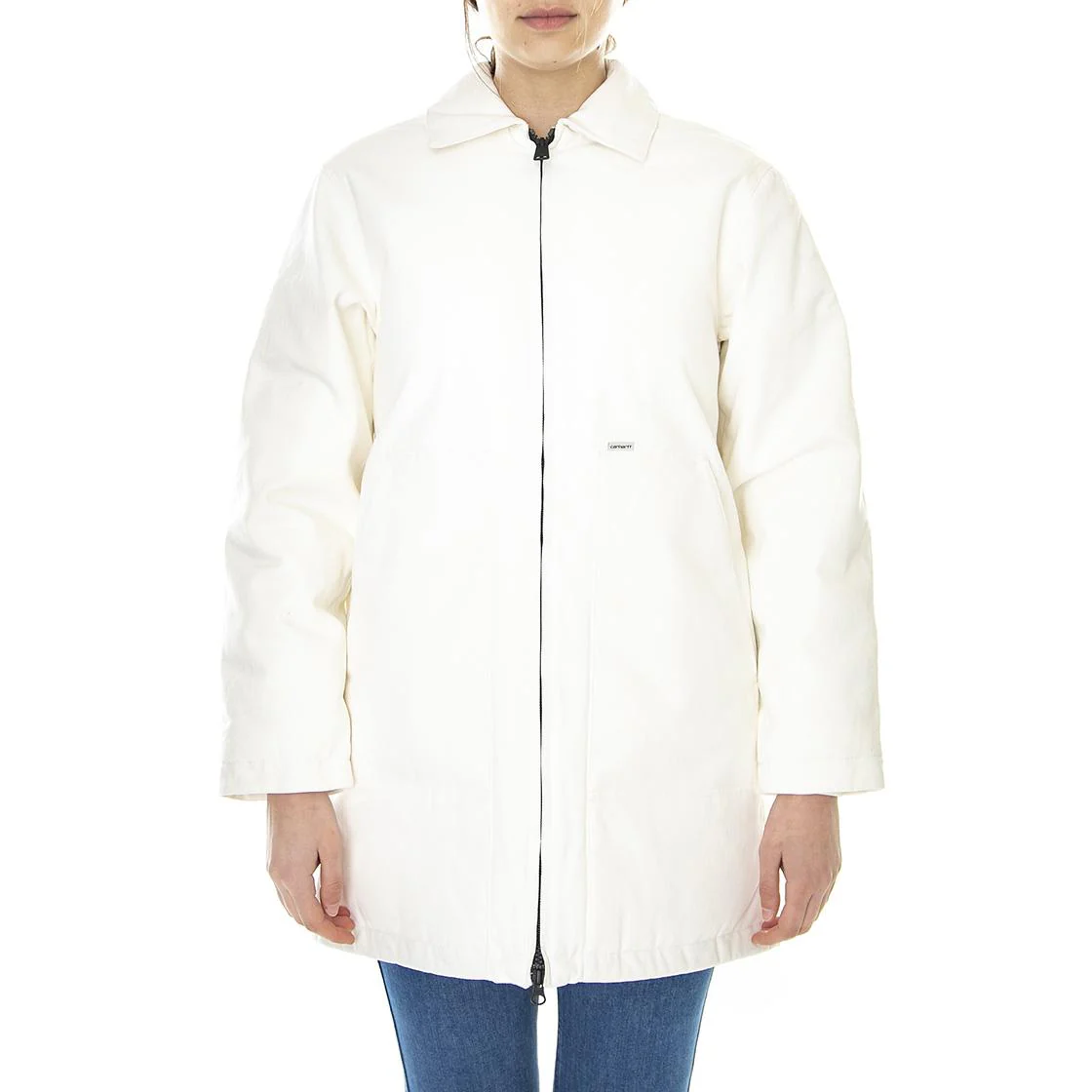 W' Brooke Coat Wax - Giacca Donna Bianca  Donna CARHARTT WIP - Image 2