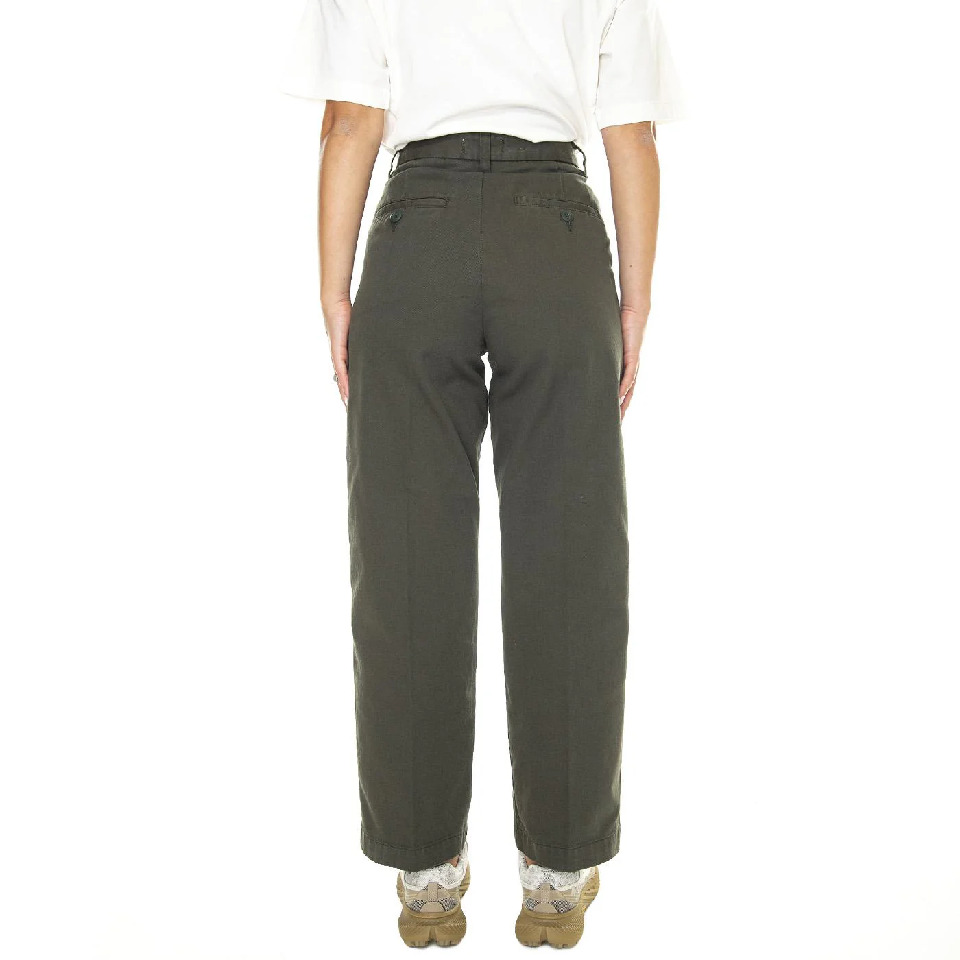 W' Cara Pant Plant /garment dyed - Pantaloni Donna Verdi Donna CARHARTT WIP - Image 3