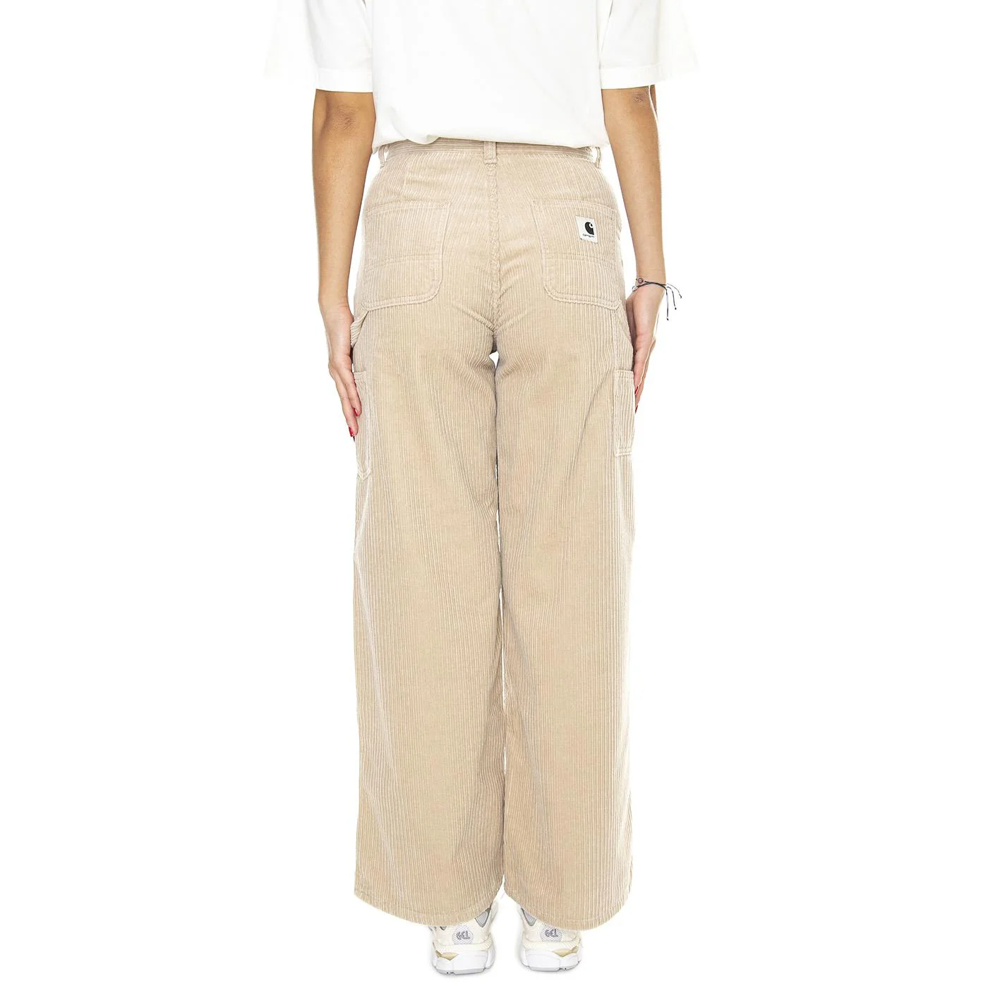 W' Jens Pant Wall /rinsed - Pantaloni Donna Beige  Donna CARHARTT WIP - Image 3