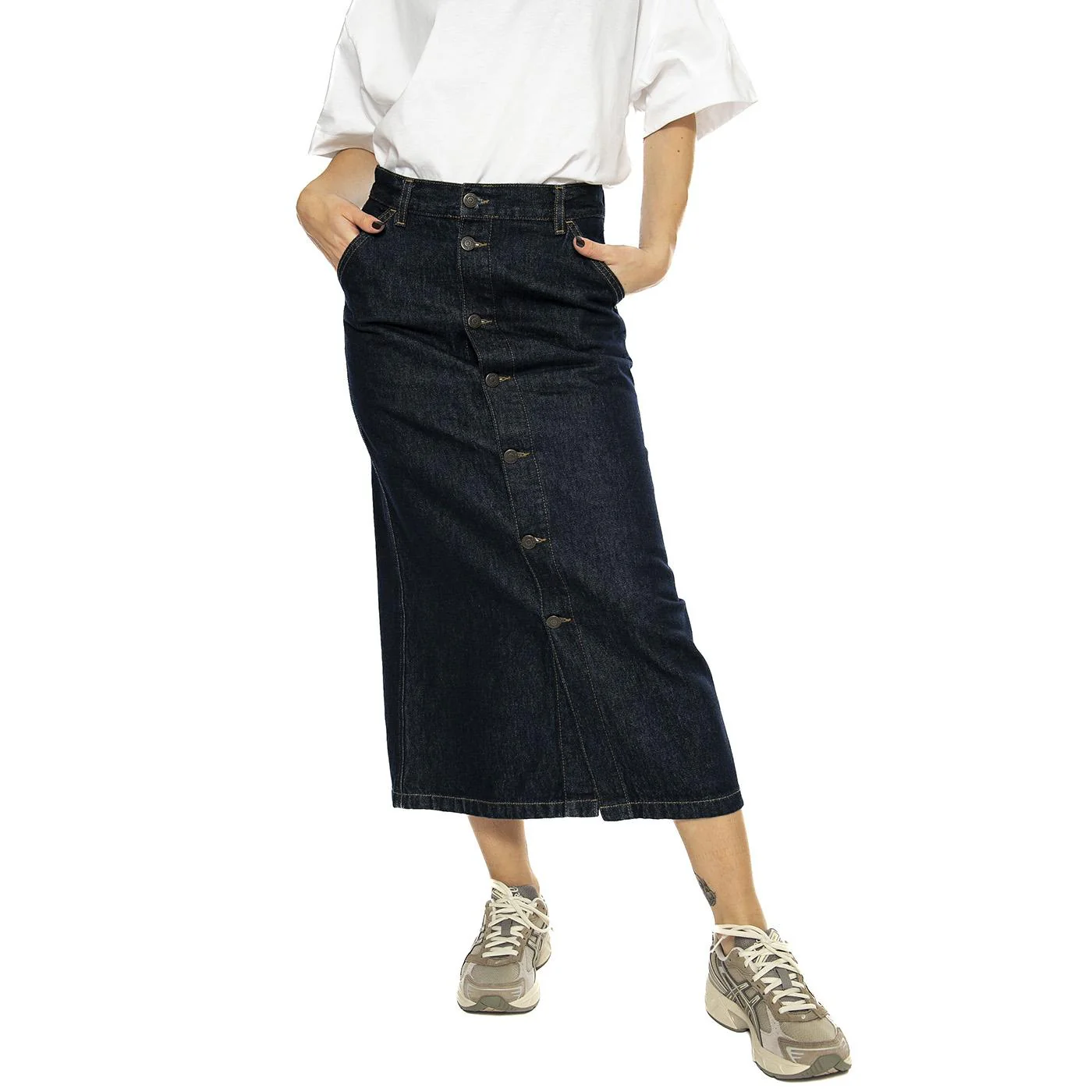 W' Marvin Skirt Blue - Gonna Blu  Donna CARHARTT WIP