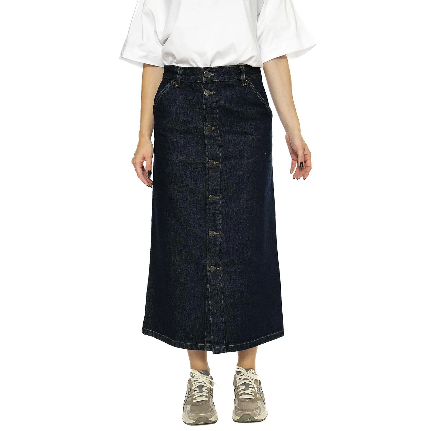 W' Marvin Skirt Blue - Gonna Blu  Donna CARHARTT WIP - Image 2