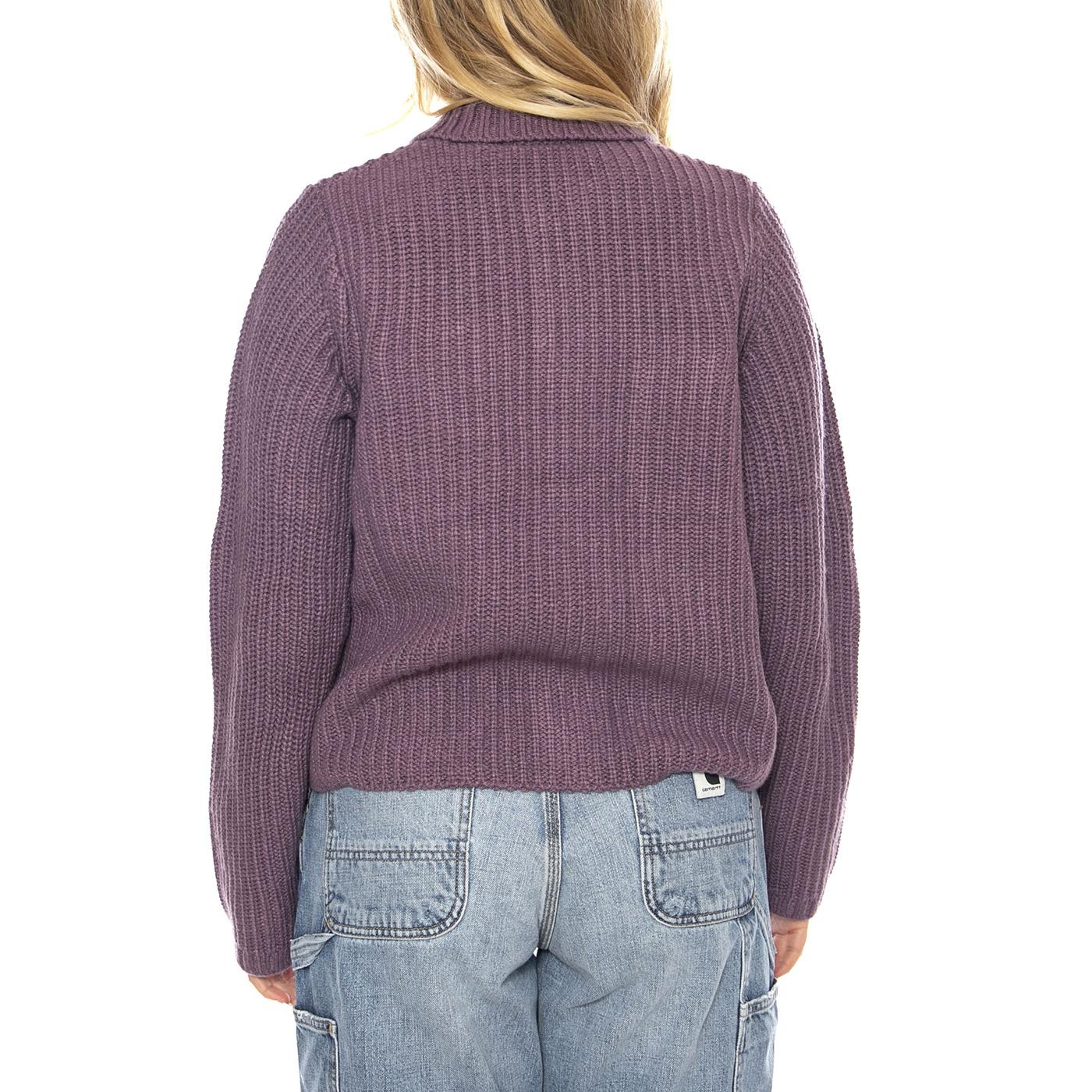 W Michigan Sweater Cardigan - Phlox - Cardigan Donna Donna CARHARTT WIP - Image 3