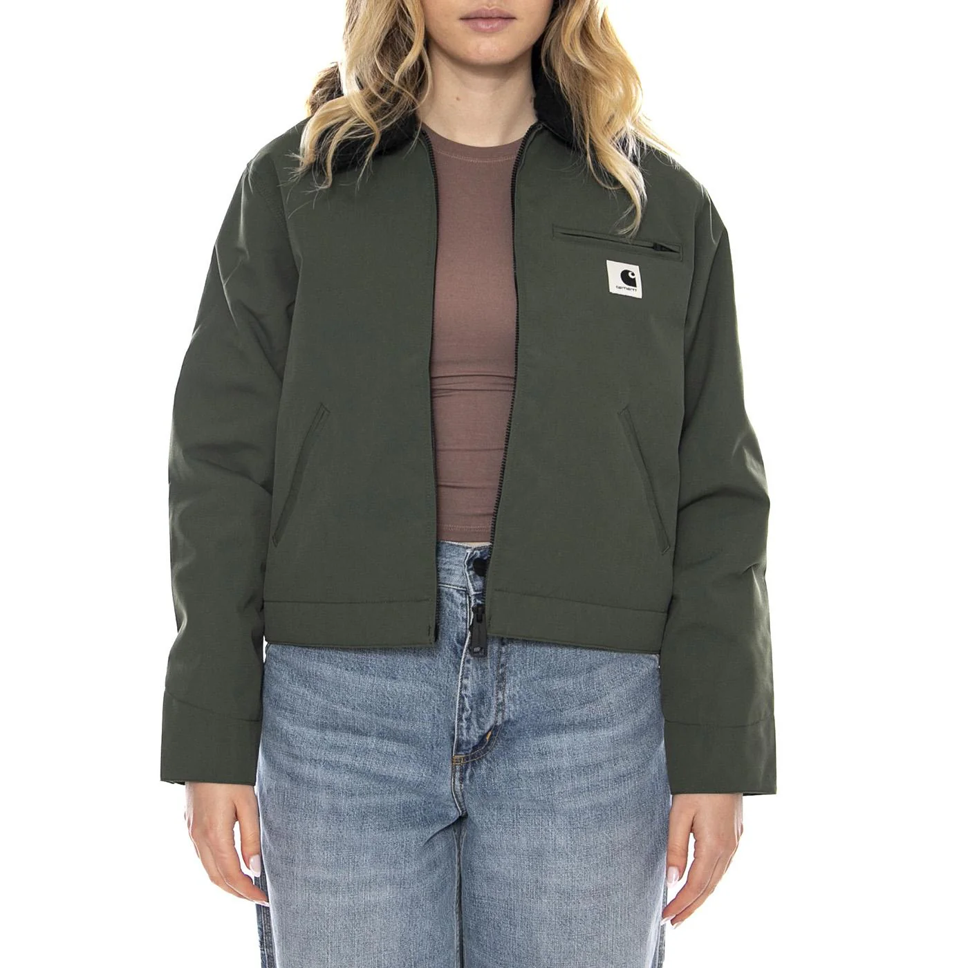 W Newkirk Jacket - Verde - Giacca Donna Donna CARHARTT WIP - Image 2