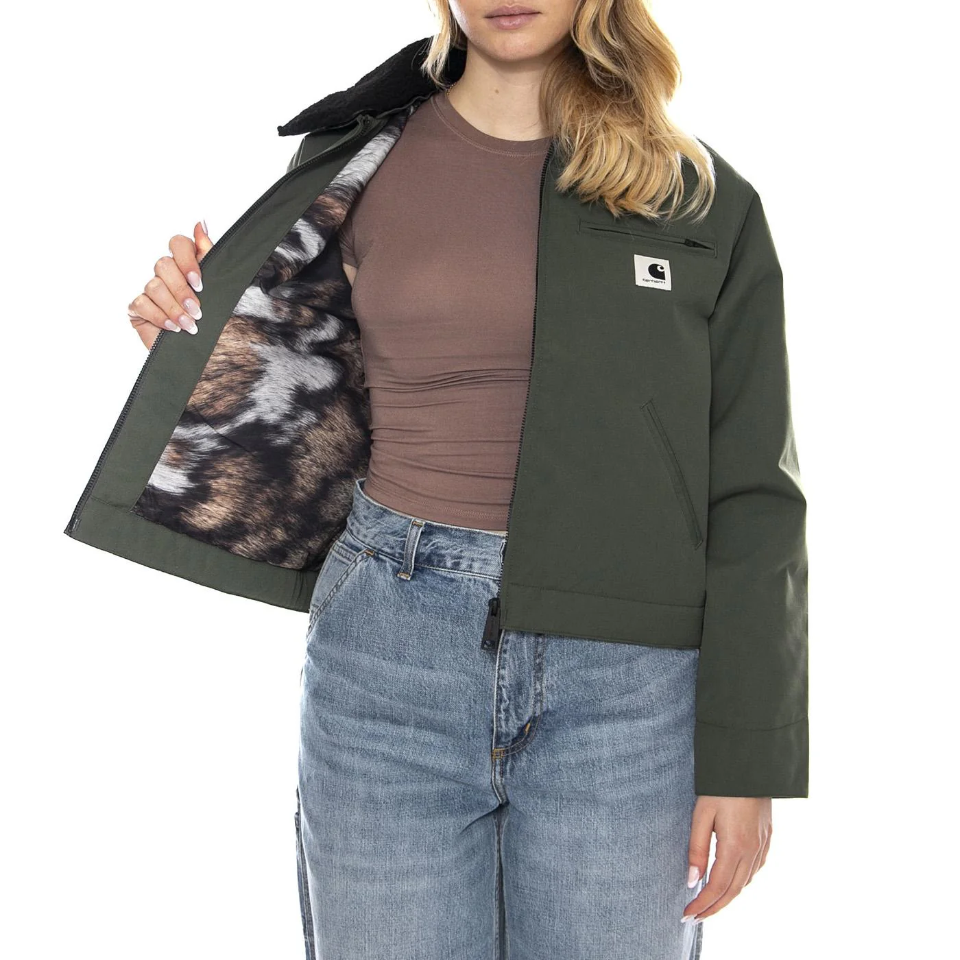 W Newkirk Jacket - Verde - Giacca Donna Donna CARHARTT WIP - Image 4