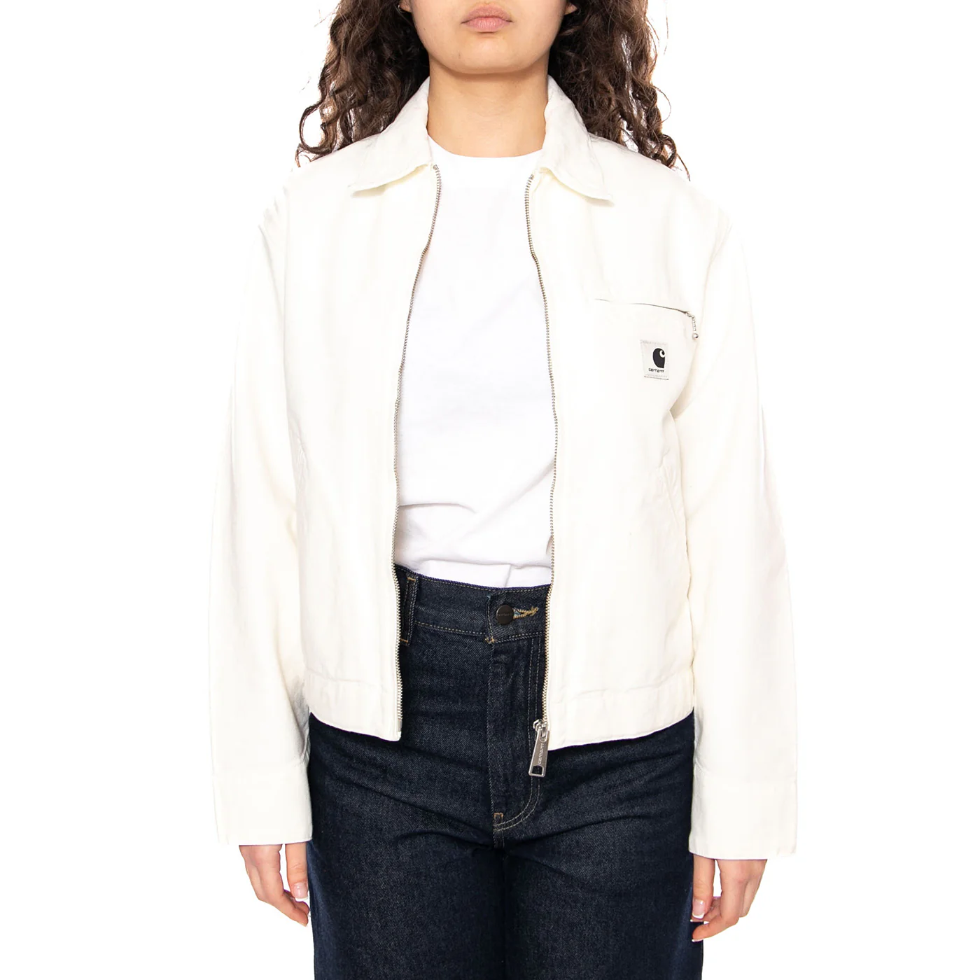 W' OG Detroit Jacket Wax / Wax - Giacca Donna Bianca Donna CARHARTT WIP - Image 2