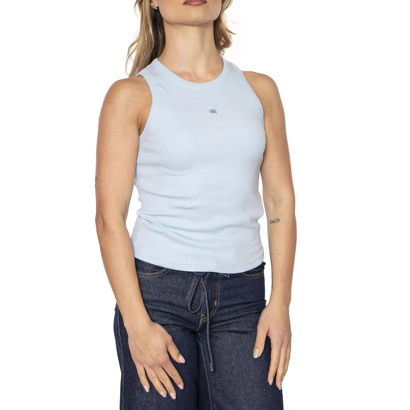 W' Philips A-Shirt Air Sky - Canotta Donna Blu Donna CARHARTT WIP