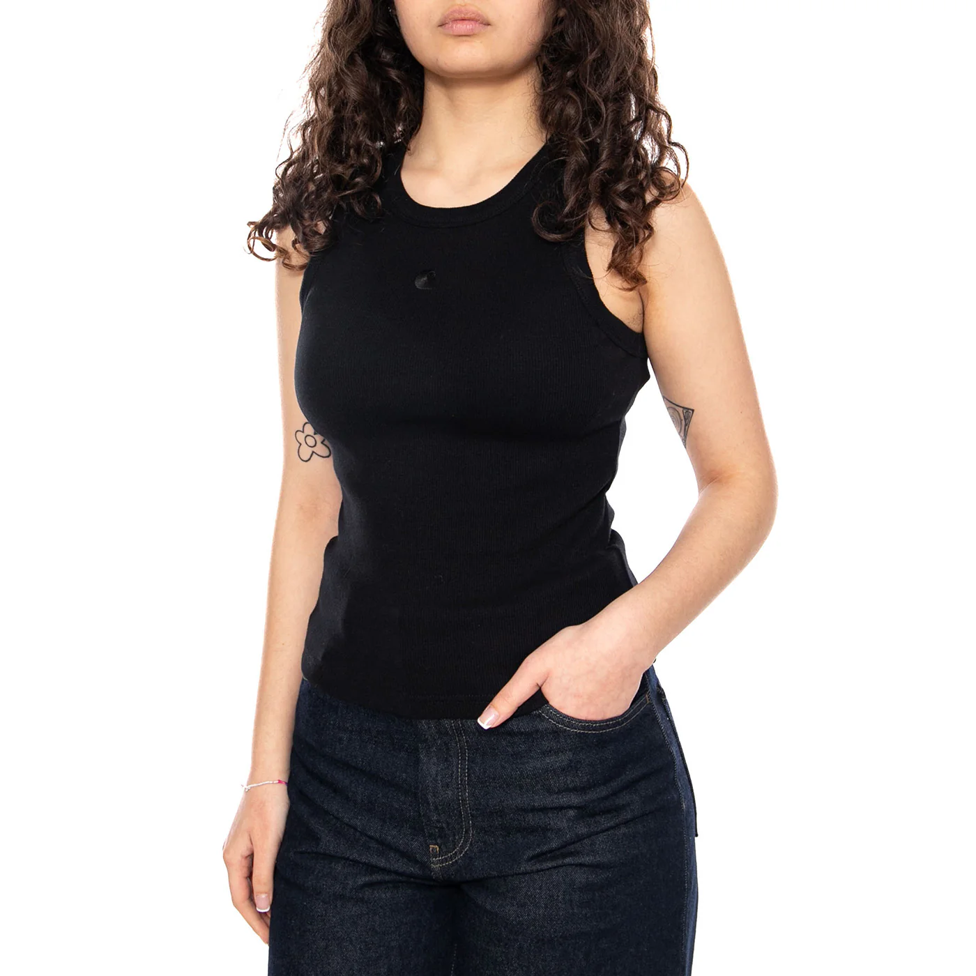 W' Philips T-Shirt - Canotta Donna Nera Donna CARHARTT WIP