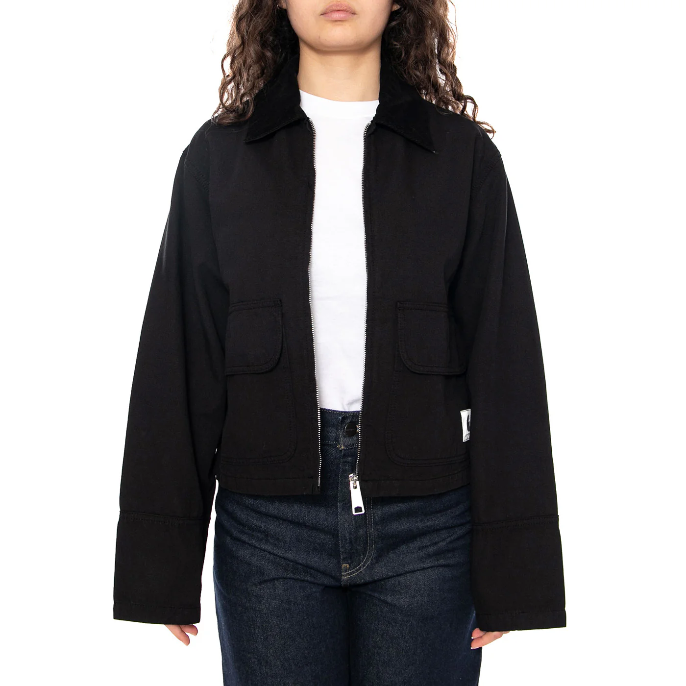 W' Prescott Jacket Black / Black - Giacca Donna Nera Donna CARHARTT WIP - Image 2