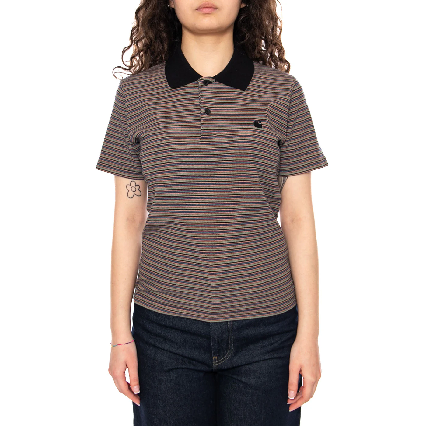 W' S/S Dion Polo Dion Stripe, Lily - Polo Donna Multicolore Donna CARHARTT WIP - Image 2