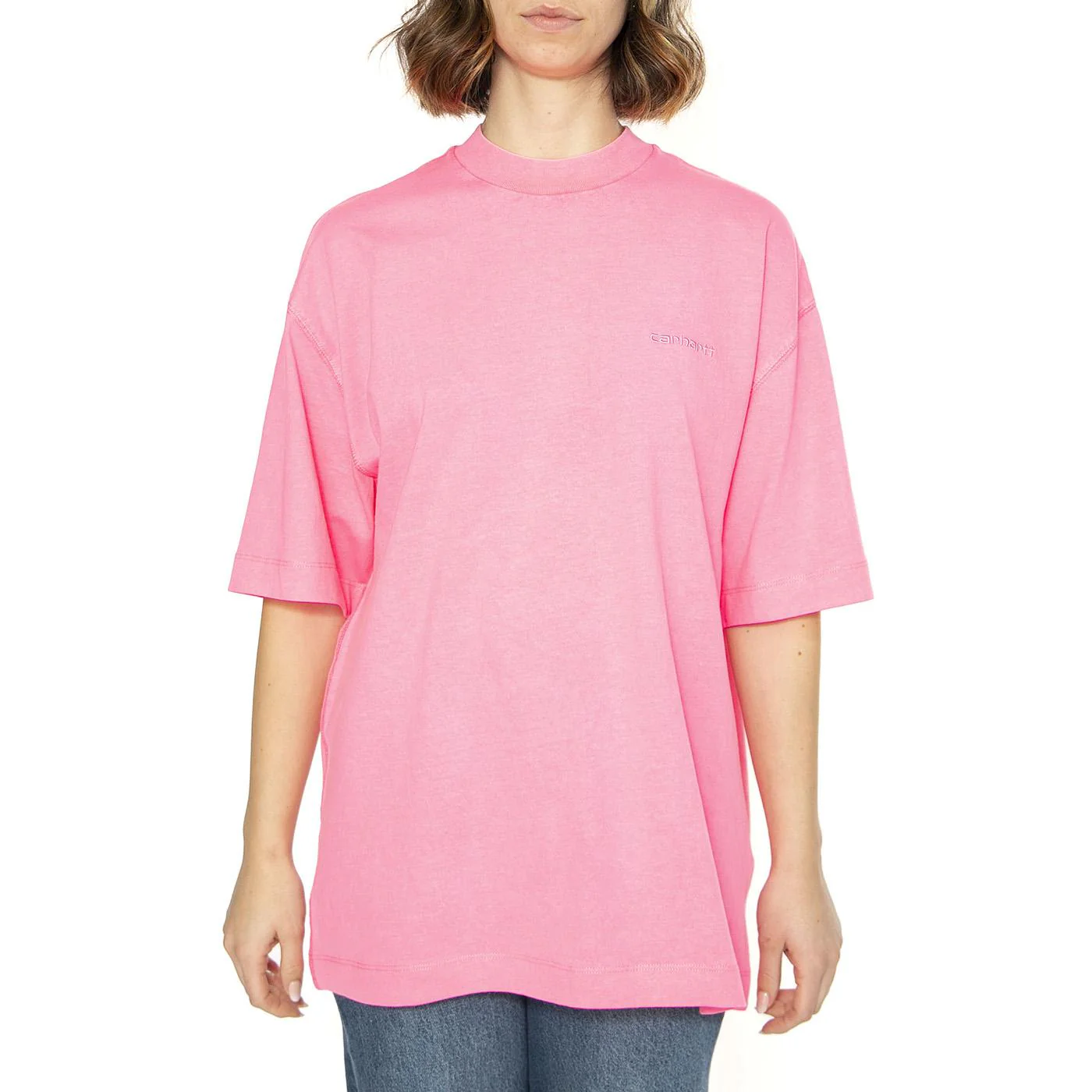 W' S/S Lumo T-Shirt Lumo Pink - Maglietta Girocollo Donna Rosa  Donna CARHARTT WIP - Image 2