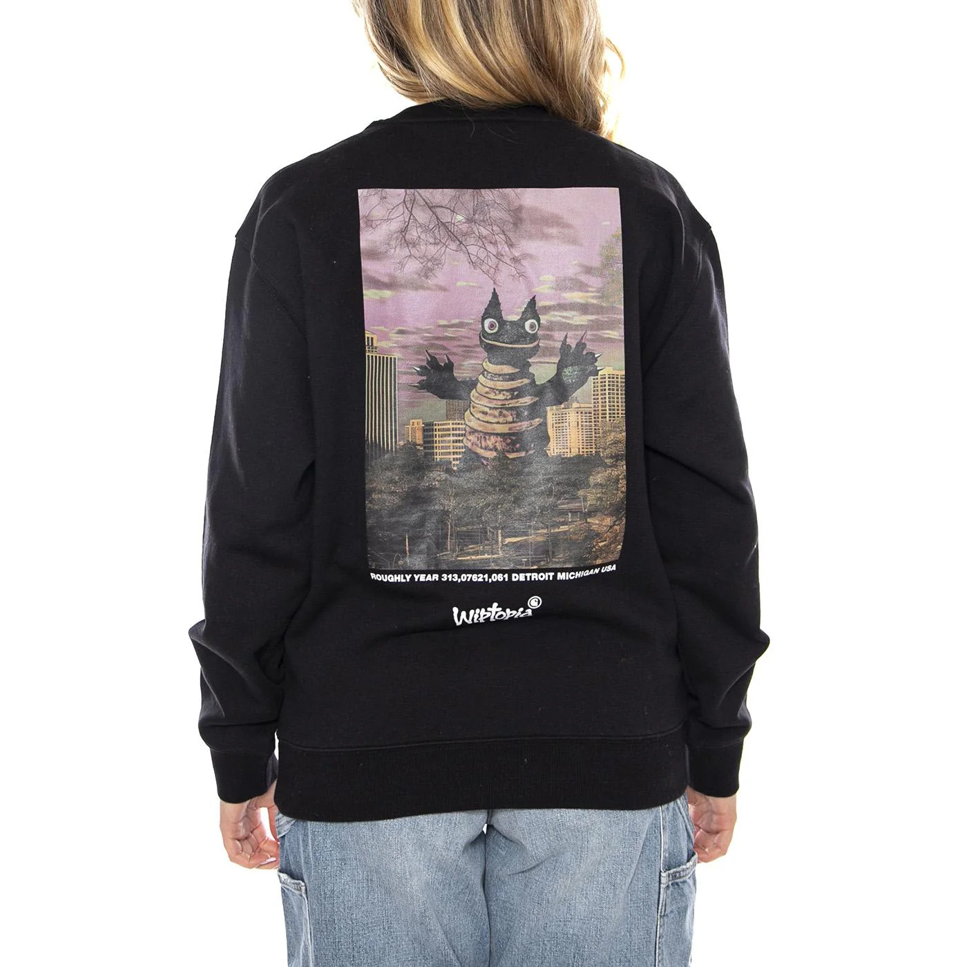 W Wiptopia Script Sweatshirt - Nera - Felpa Donna Donna CARHARTT WIP - Image 3