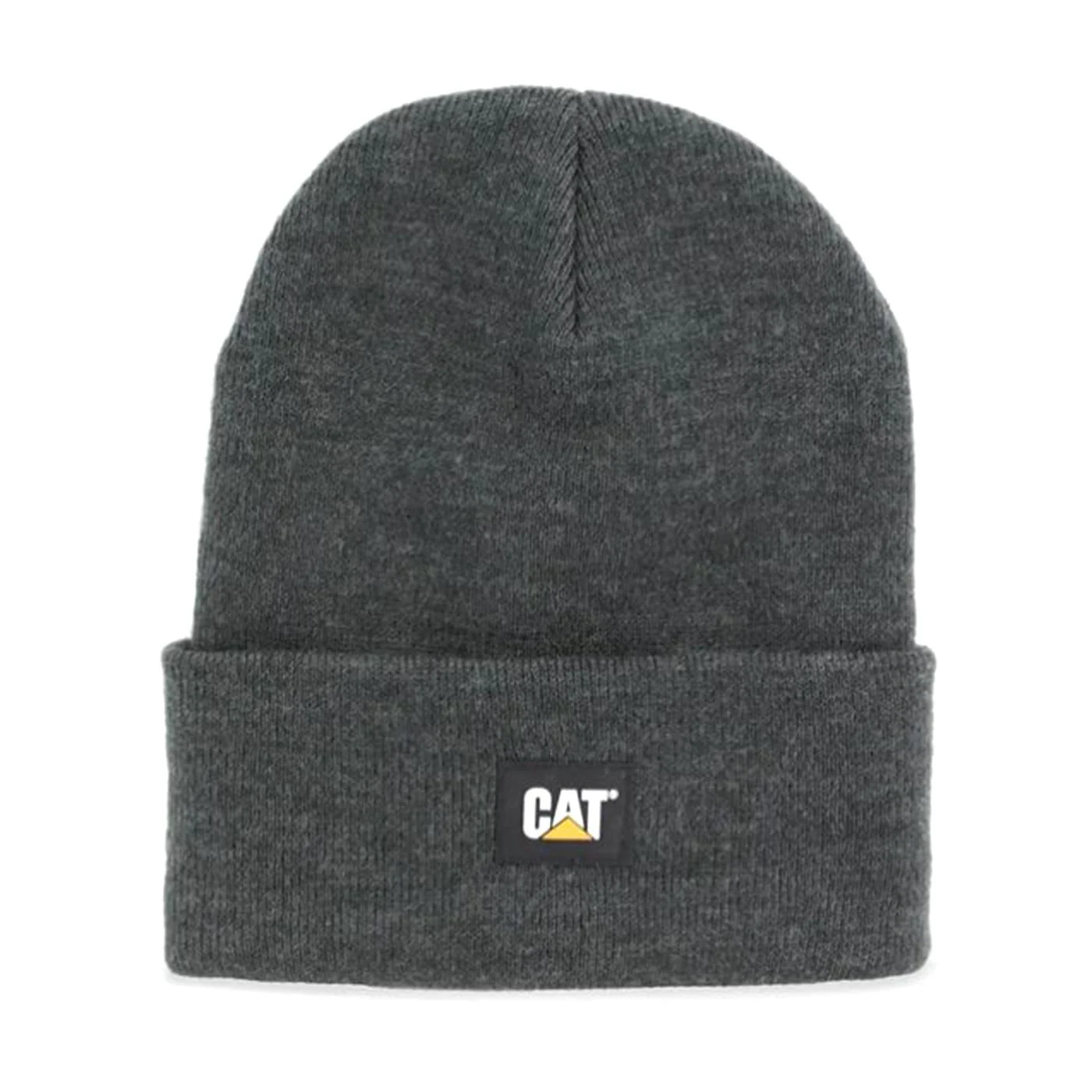 Cat Label Cuff Beanie Dark Heather Grey - Cappellino a Cuffia Grigio ACCESSORI CAT