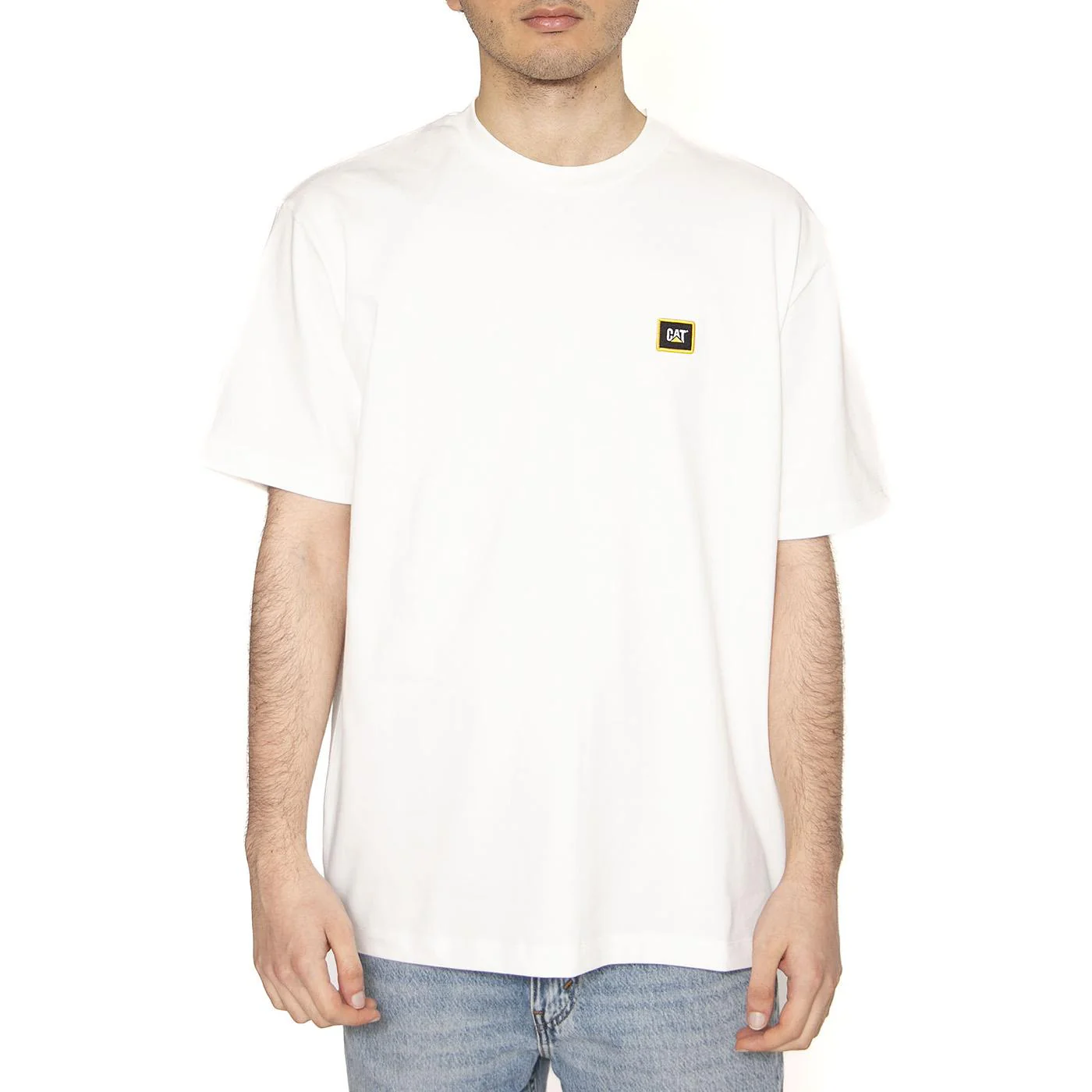 Cat Unit T-Shirt White - Maglietta Girocollo Uomo Bianca  Uomo CAT - Image 2