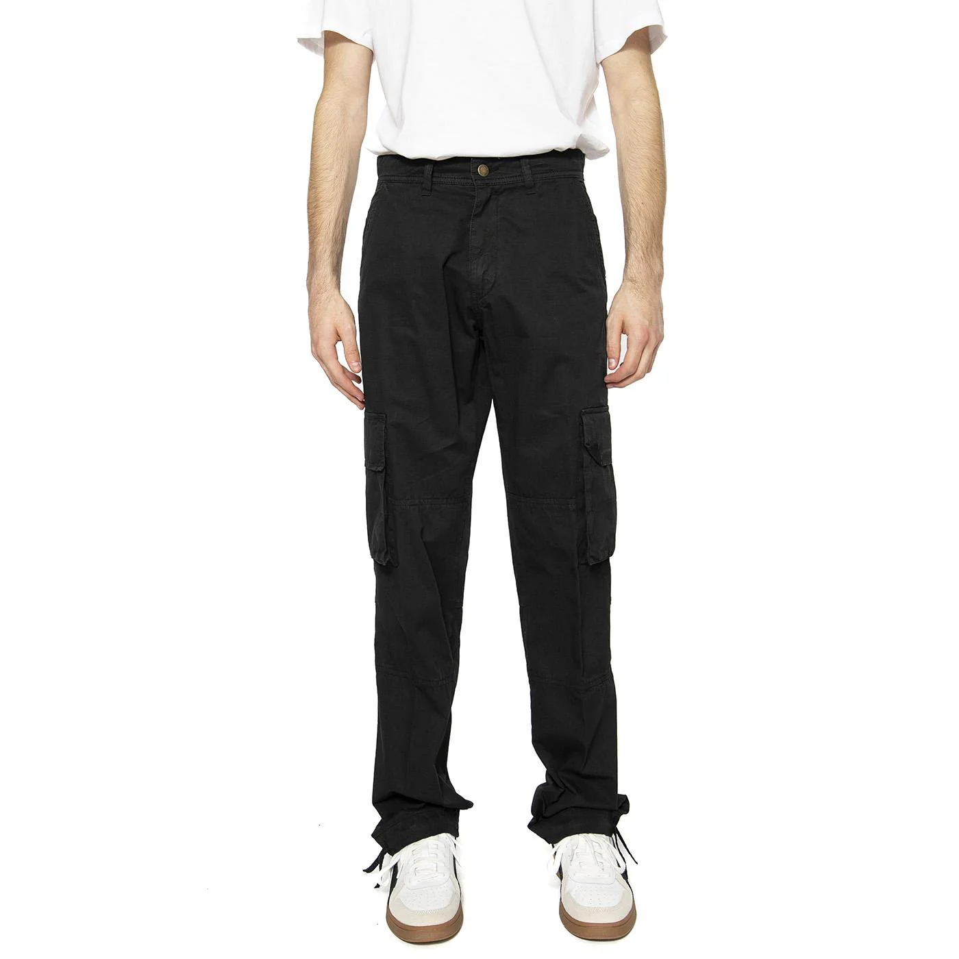 Light Cargo Black Pant - Pantaloni Uomo Neri Uomo CAT - Image 2