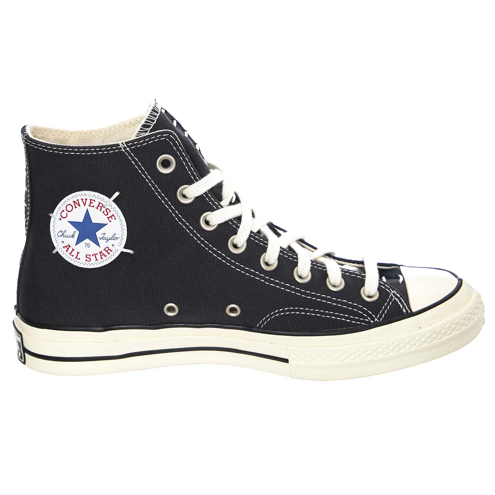 Chuck 70 Reconstructed Canvas Hi Sneakers - Black - Scarpe Profilo Alto Uomo Nere Uomo CONVERSE - Image 2