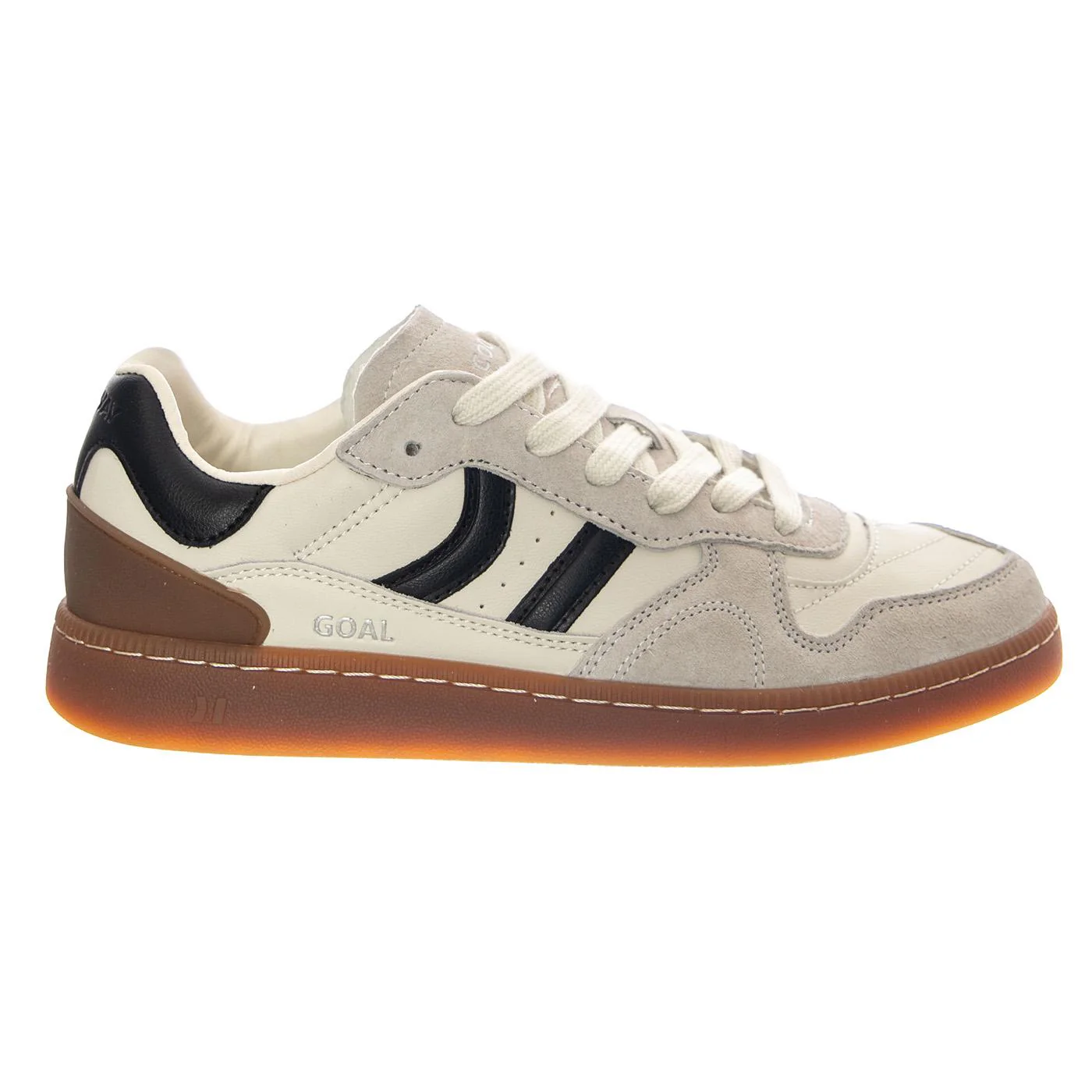 Goal Whs W White/Black - Scarpe Stringate Donna Bianche Donna COOLWAY
