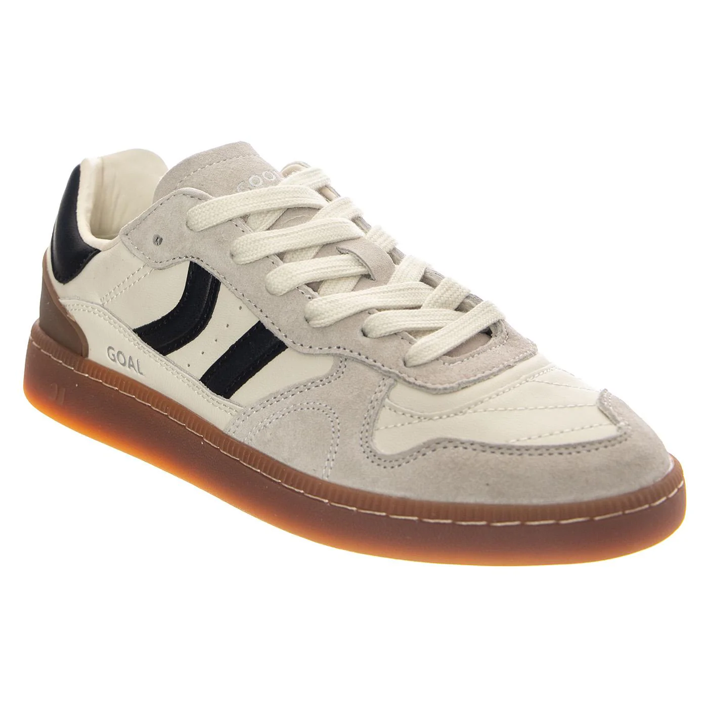 Goal Whs W White/Black - Scarpe Stringate Donna Bianche Donna COOLWAY - Image 2