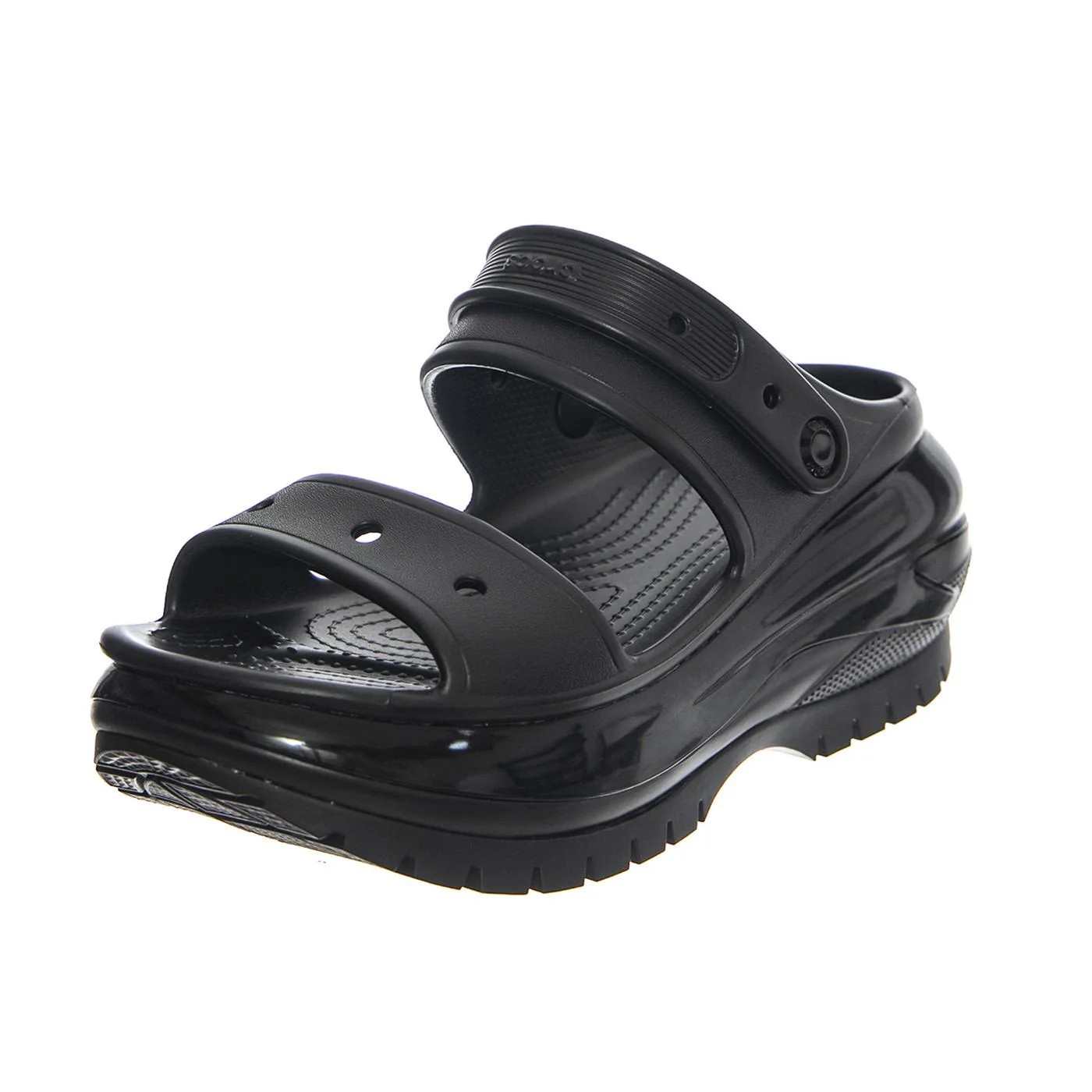 Classic Mega Crush Sandal W-BLK - Sandali Donna Neri Donna CROCS