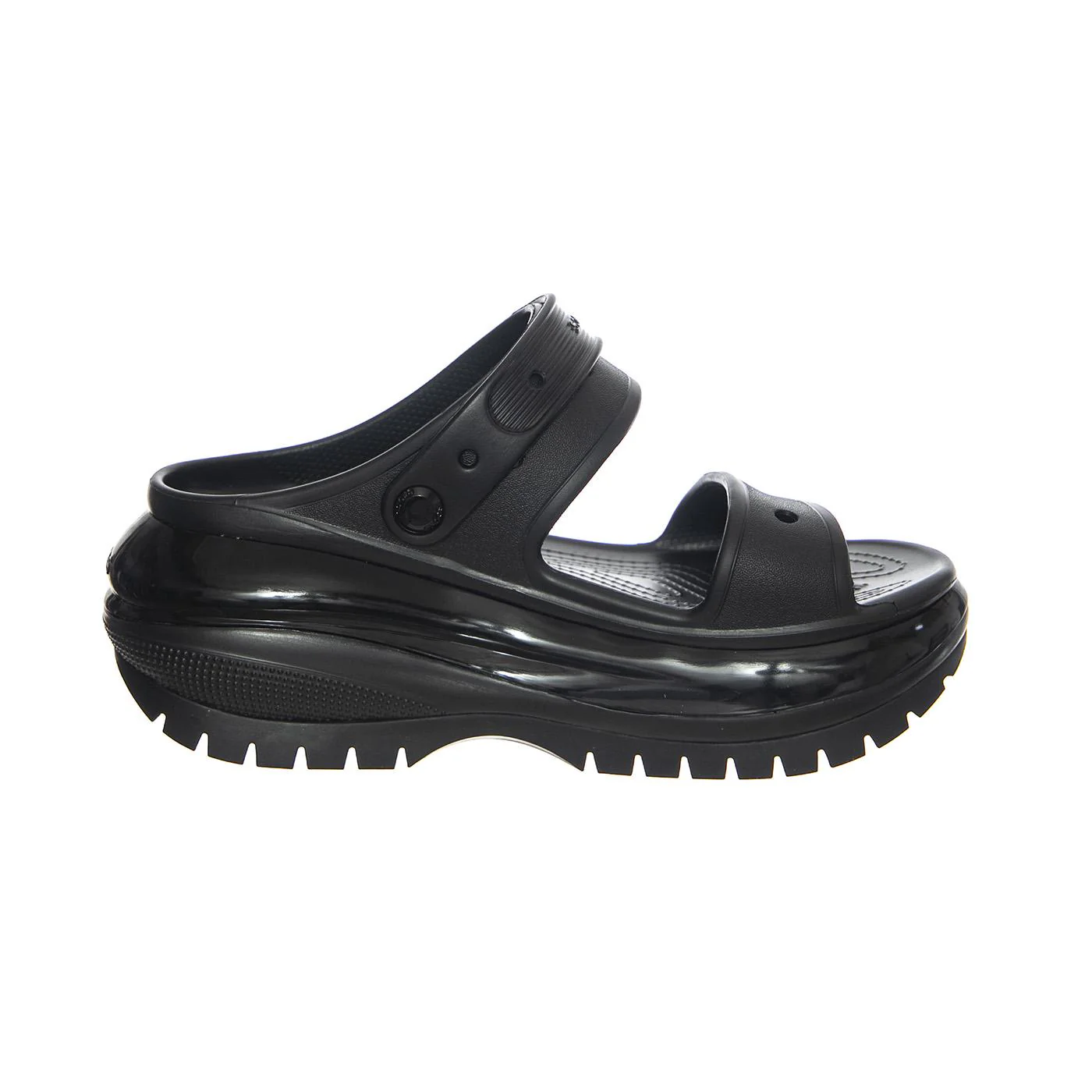 Classic Mega Crush Sandal W-BLK - Sandali Donna Neri Donna CROCS - Image 2