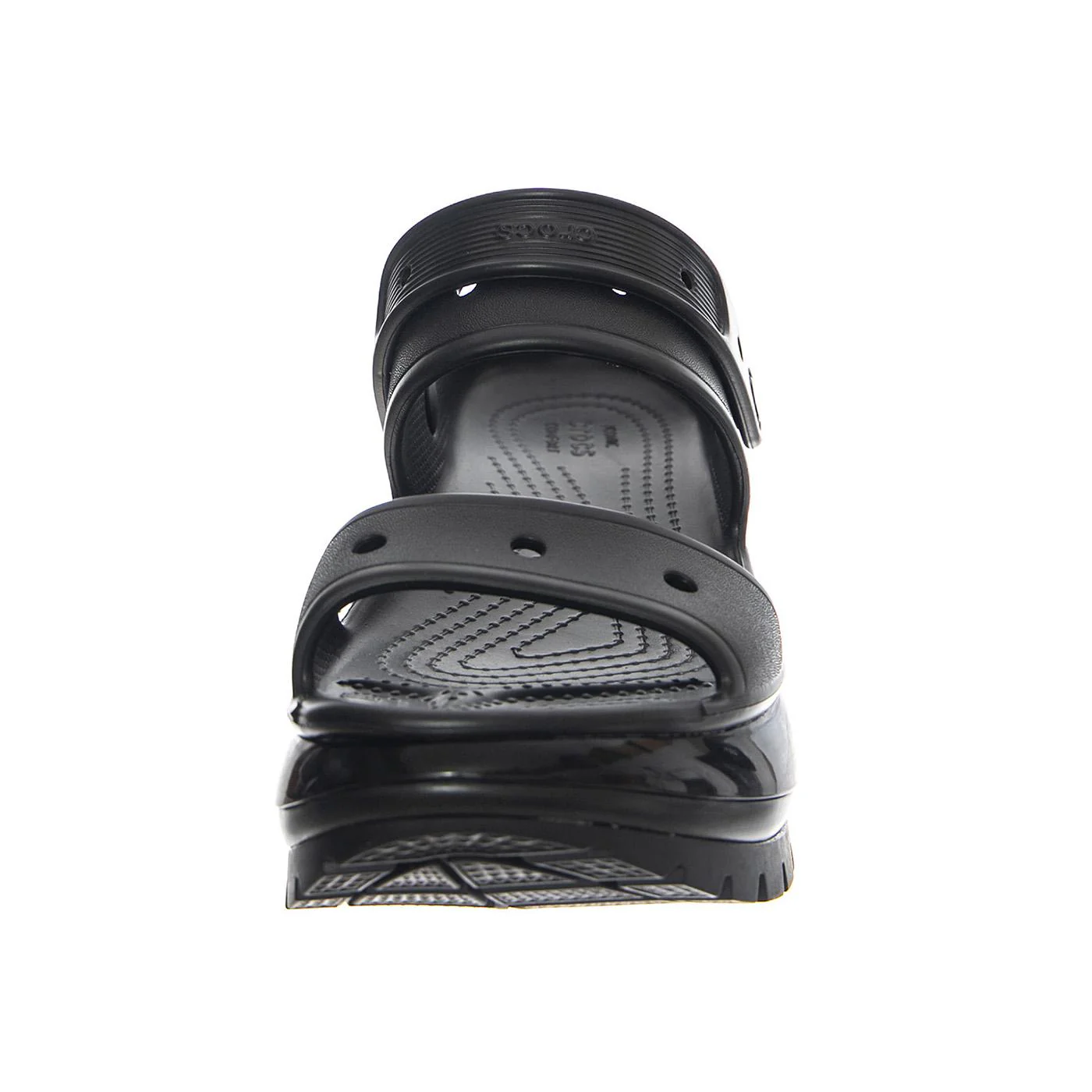 Classic Mega Crush Sandal W-BLK - Sandali Donna Neri Donna CROCS - Image 3