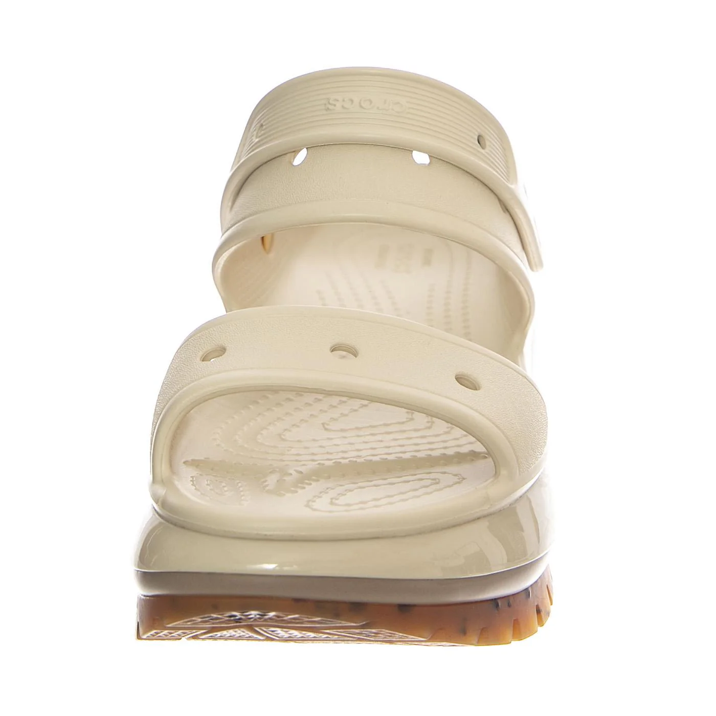 Classic Mega Crush Sandal W-TAUP - Sandali Donna Beige  Donna CROCS - Image 3