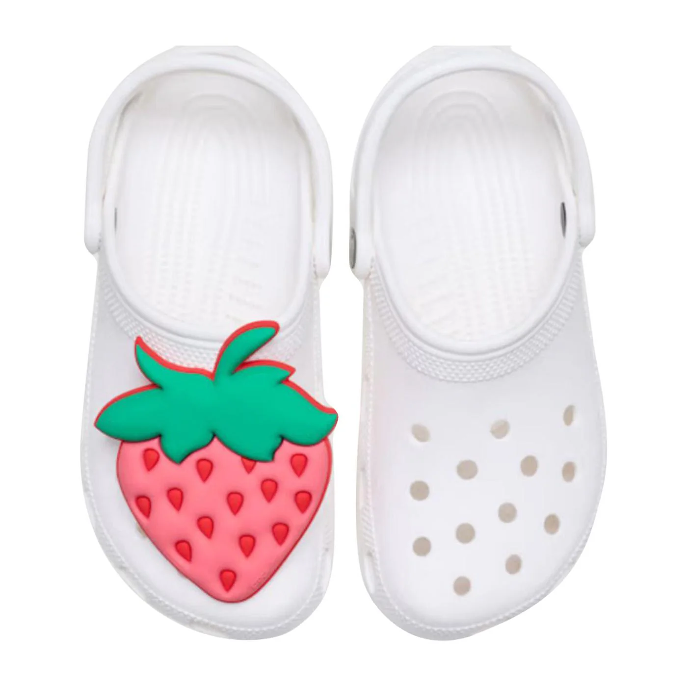 Mega Strawberry - Charm per Calzature Crocs Rosso / Verde ACCESSORI CROCS - Image 3