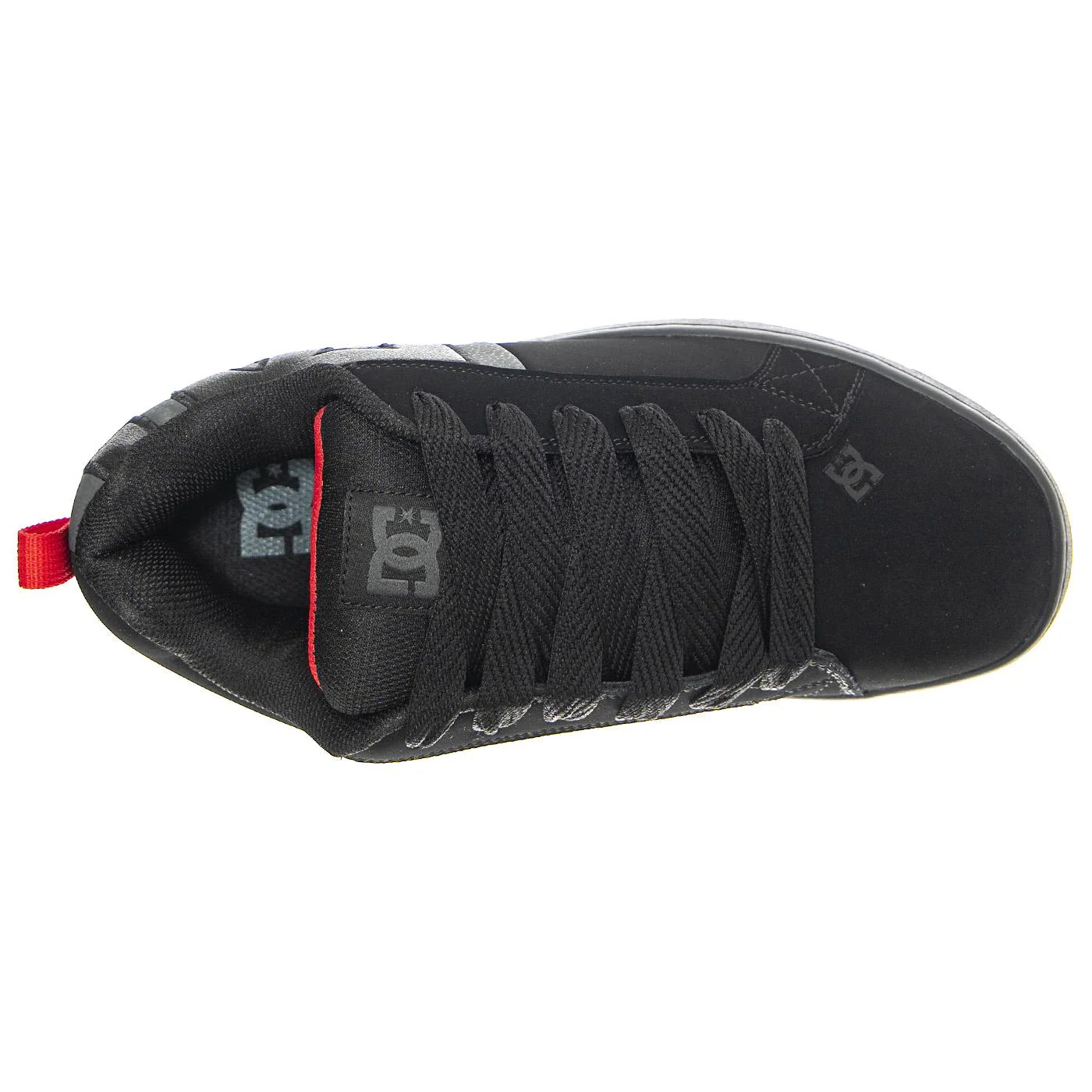 M' Court Graffik Black / Grey / Red - Scarpe Stringate Profilo Basso Uomo Nere US 12 Uomo DC - Image 6